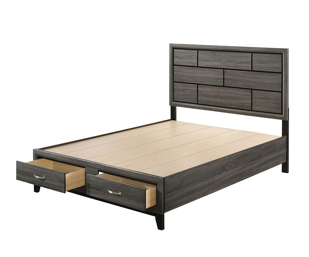 ACME Valdemar - Bed w/Storage | Meri Furniture