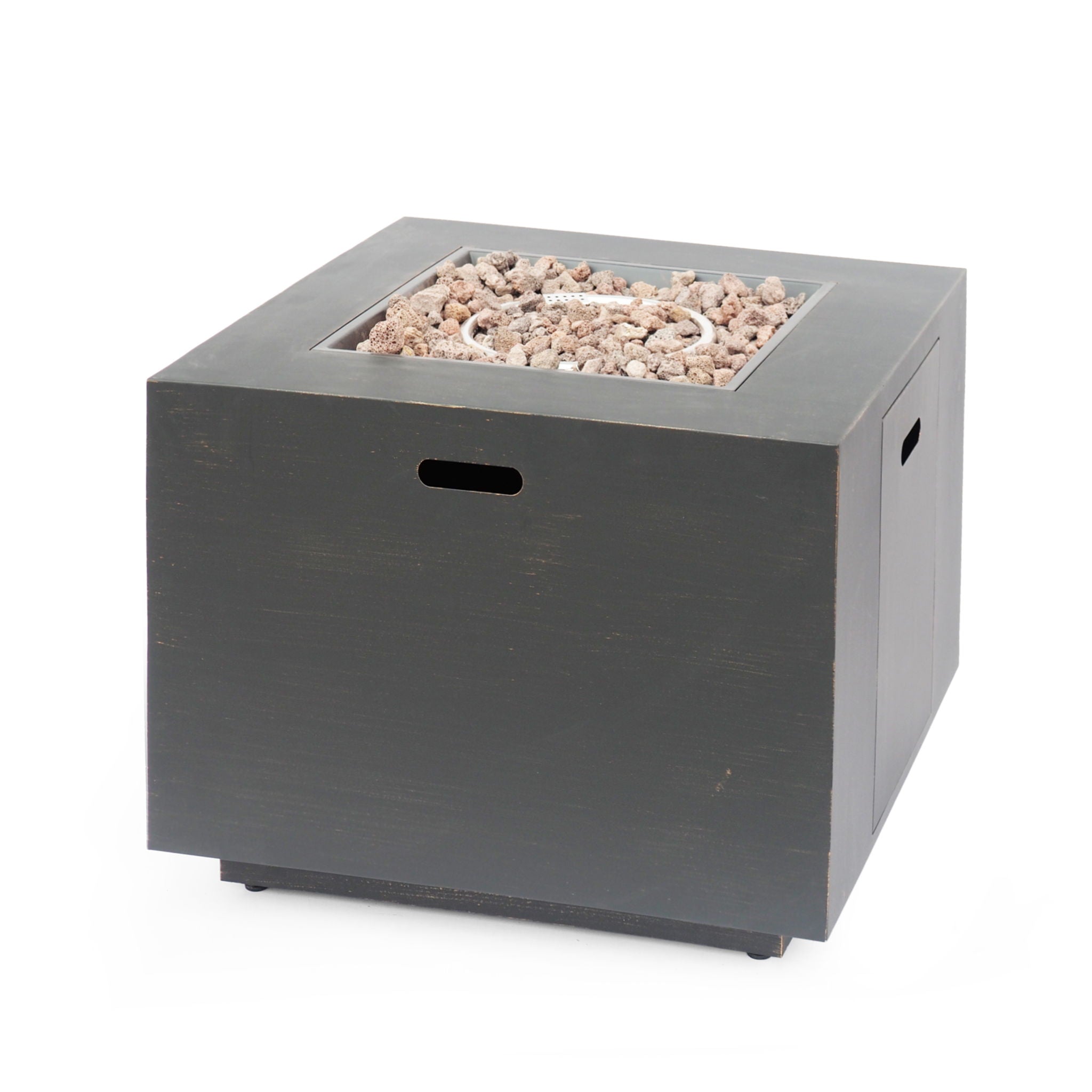 Outdoor Patio Gas Burning Fire Pit Table 50,000 Btu, Square