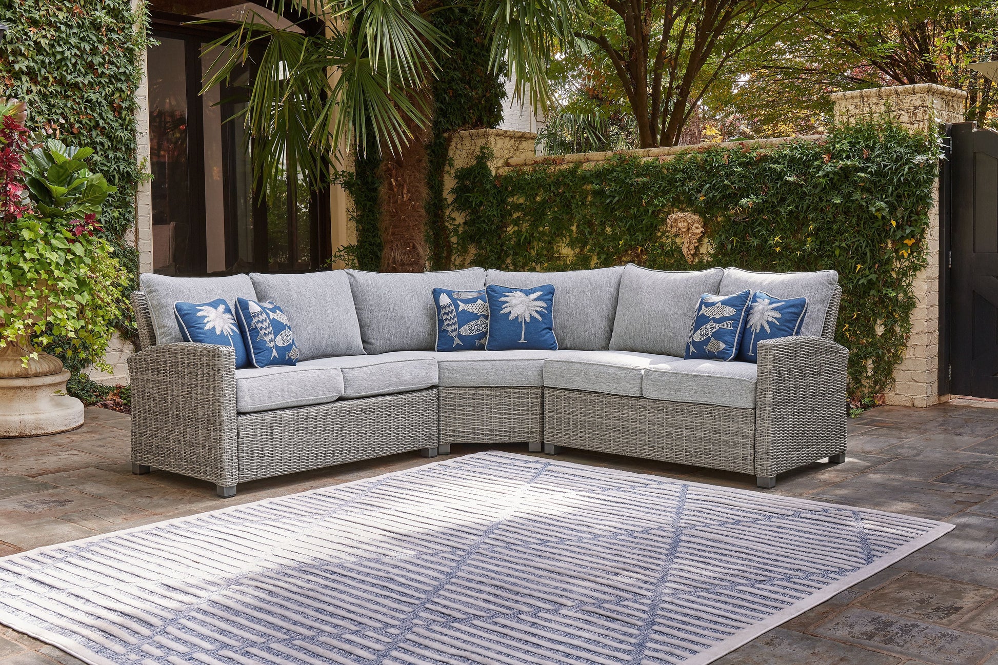 Signature Design by Ashley® Naples Beach - Sectional Lounge | Meri Furniture