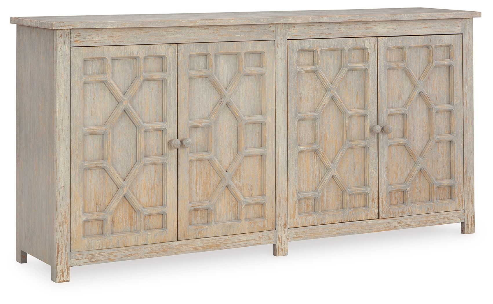 Signature Design by Ashley® Caitrich - Distressed Blue - Accent Cabinet | Meri Furniture