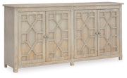 Signature Design by Ashley® Caitrich - Distressed Blue - Accent Cabinet | Meri Furniture