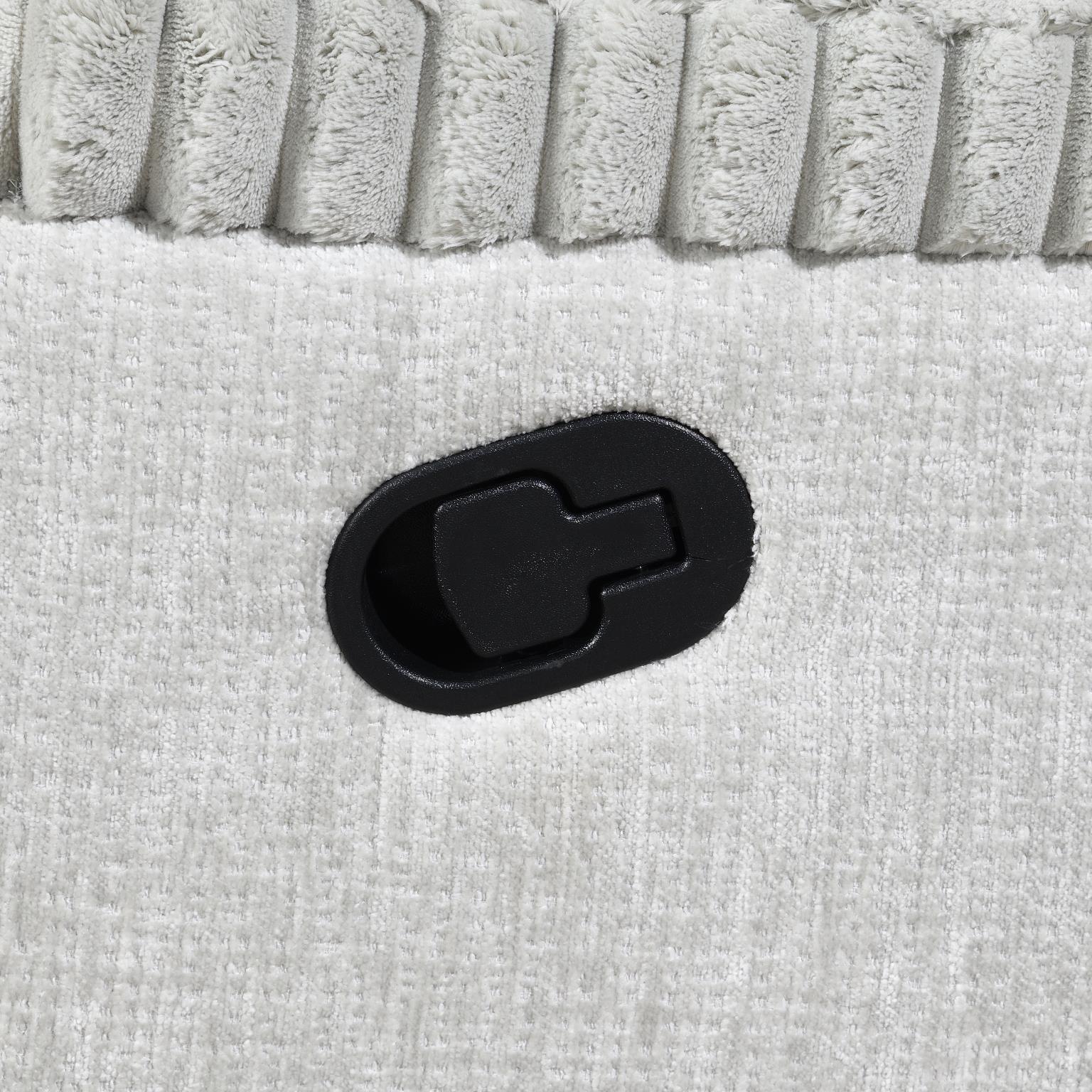 U182 - Corduroy Motion Loveseat - Gray