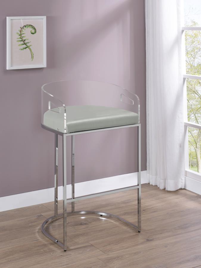 Coaster Fine Furniture Thermosolis - Clear Acrylic Chair (Set of 2) | Meri Furniture