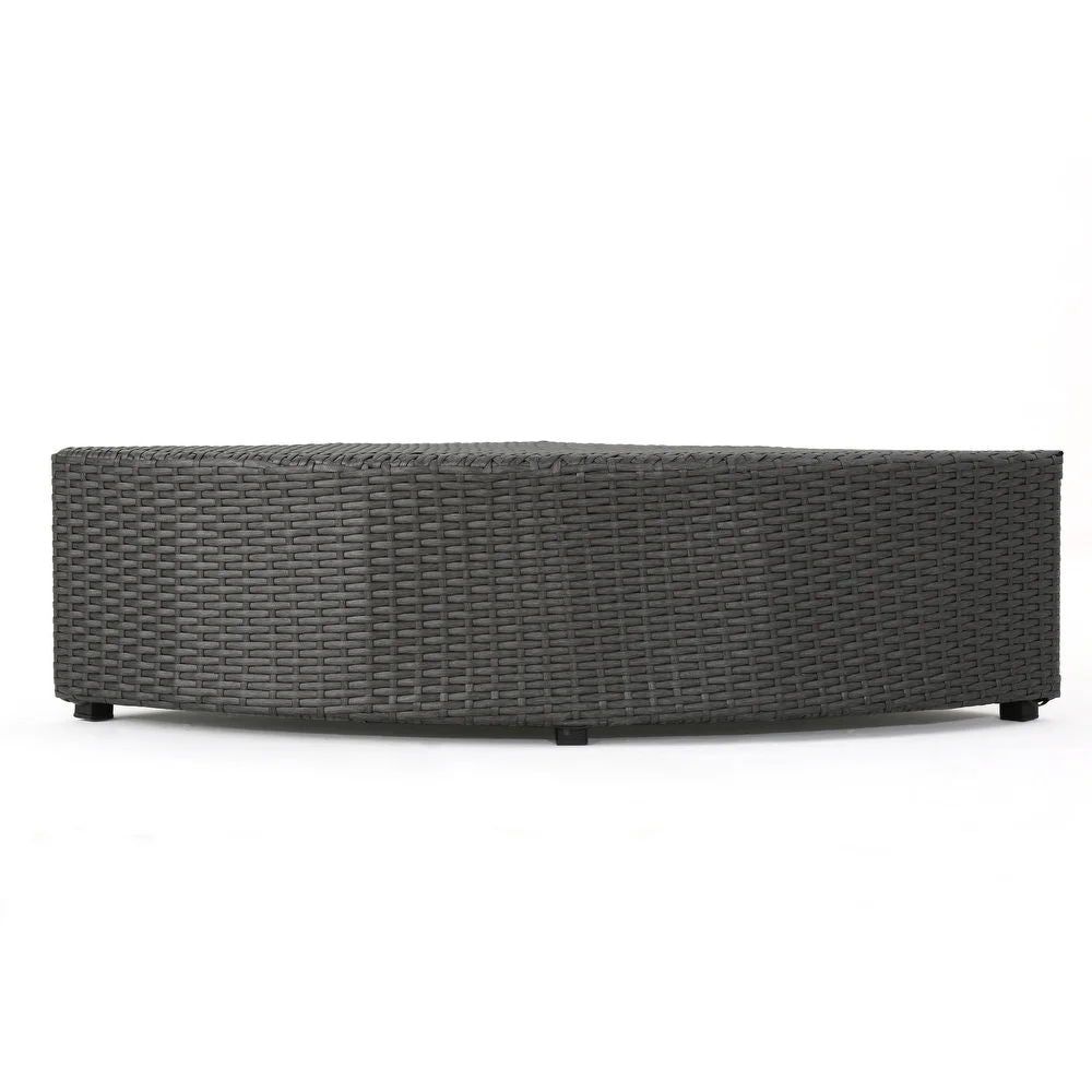 Santa Cruz - Outdoor 8 Piece Sectional Set - Dark Brown