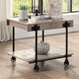 Furniture of America Lobb - End Table - Natural Tone | Meri Furniture