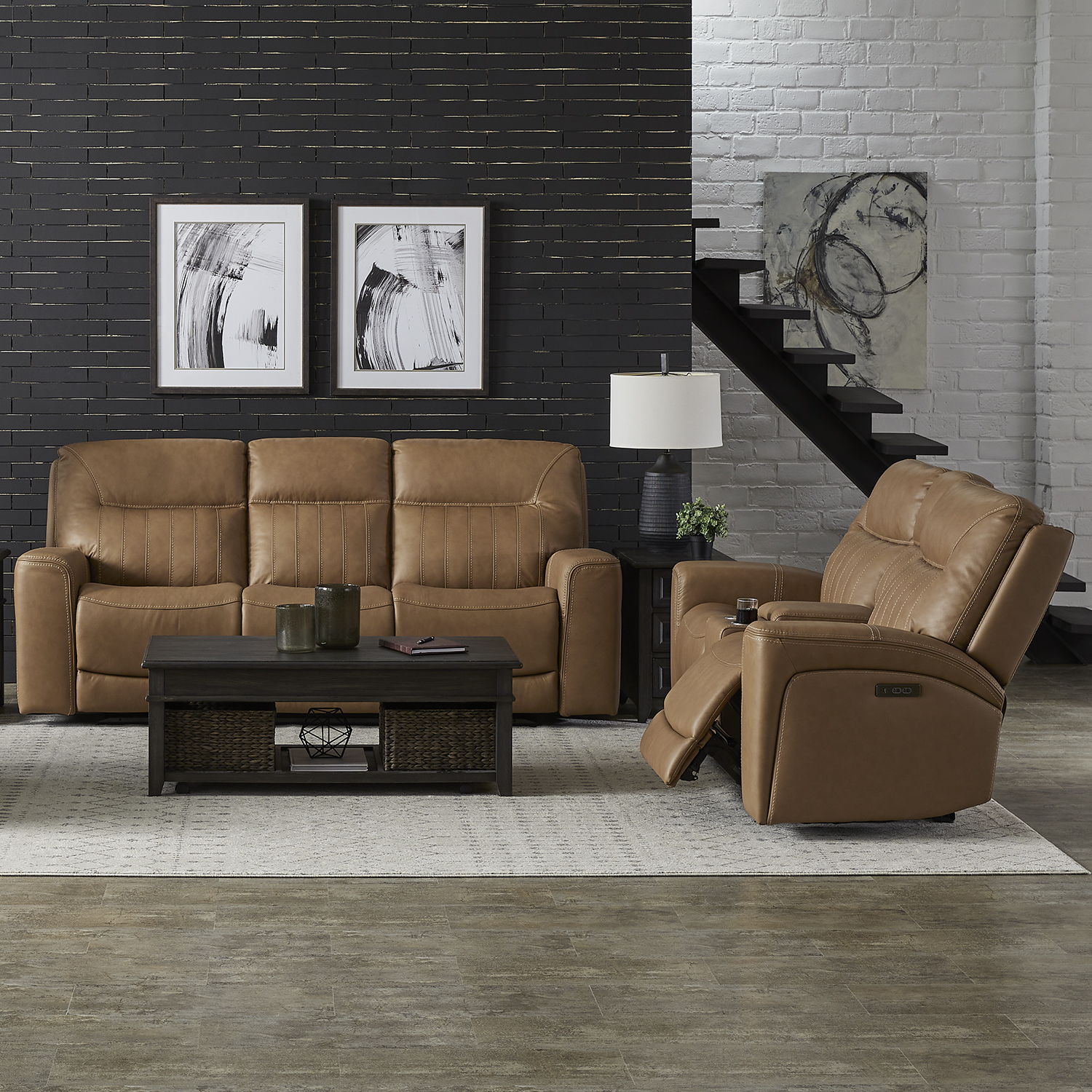 Liberty Furniture Bennett - Reclining Sofa Set | Meri Furniture