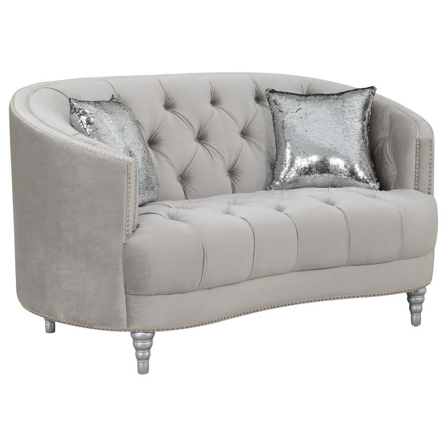 Coaster Fine Furniture Avonlea - Upholstered Sloped Arm Sofa Set Velvet | Meri Furniture