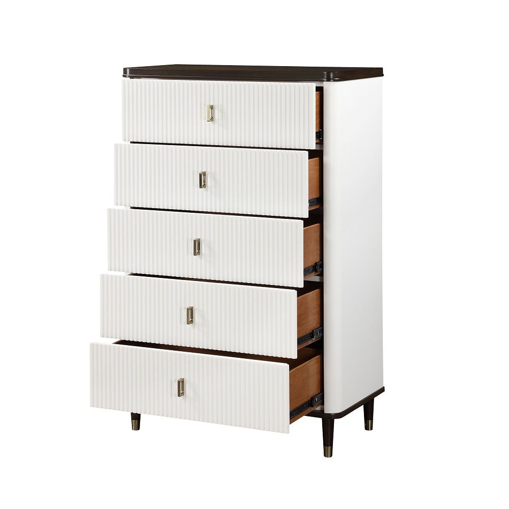 ACME Carena - Chest - White & Brown | Meri Furniture