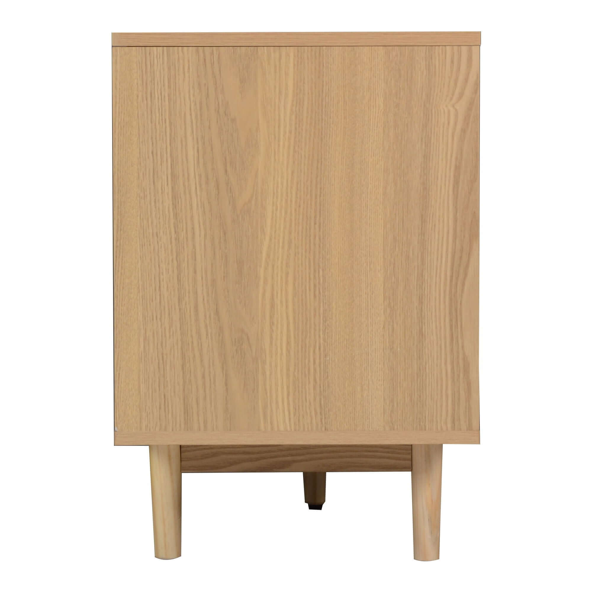 TV Stand With Doors - Natural
