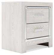 Ashley Furniture Altyra - White - Two Drawer Night Stand | Meri Furniture
