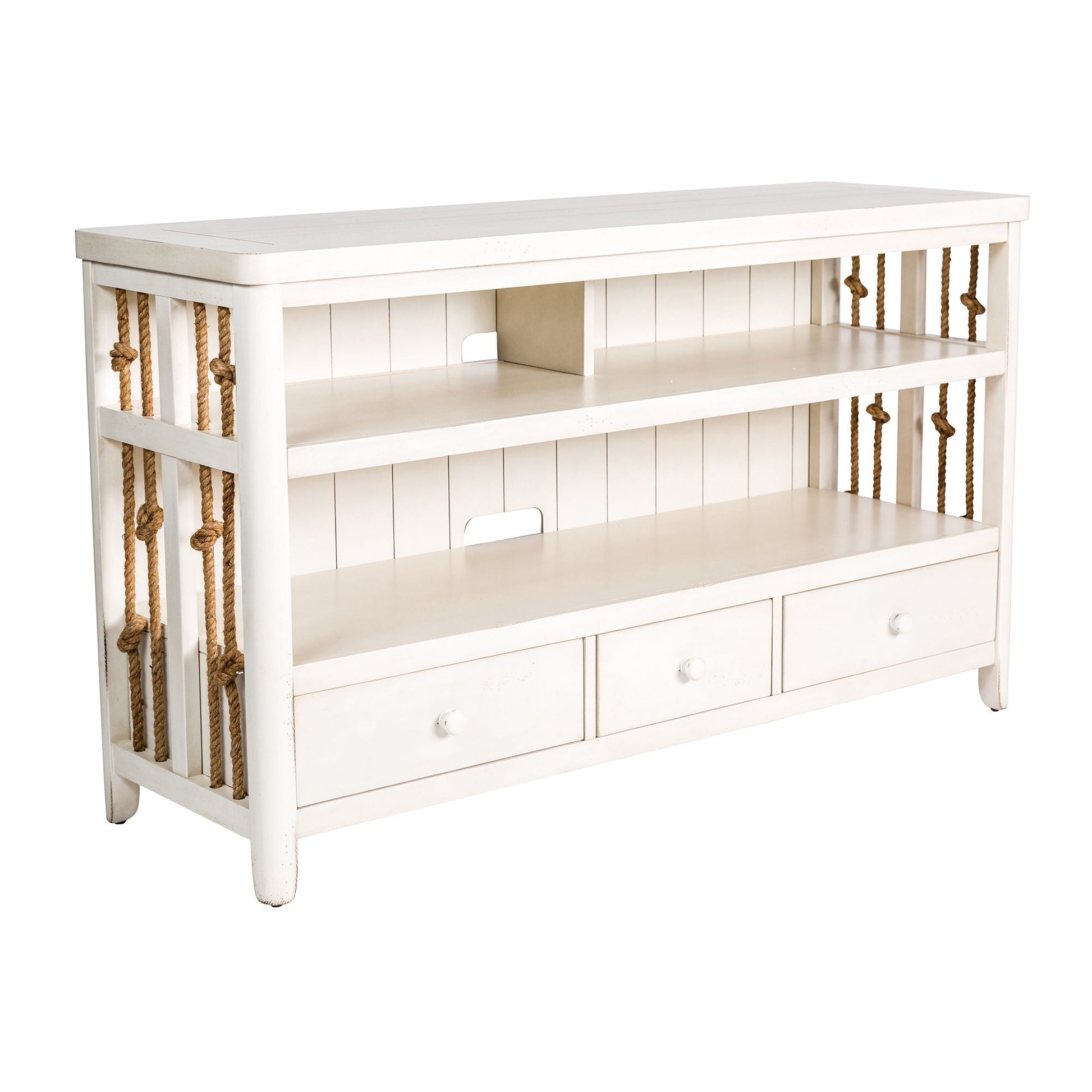 Liberty Furniture Dockside - TV Console - White | Meri Furniture