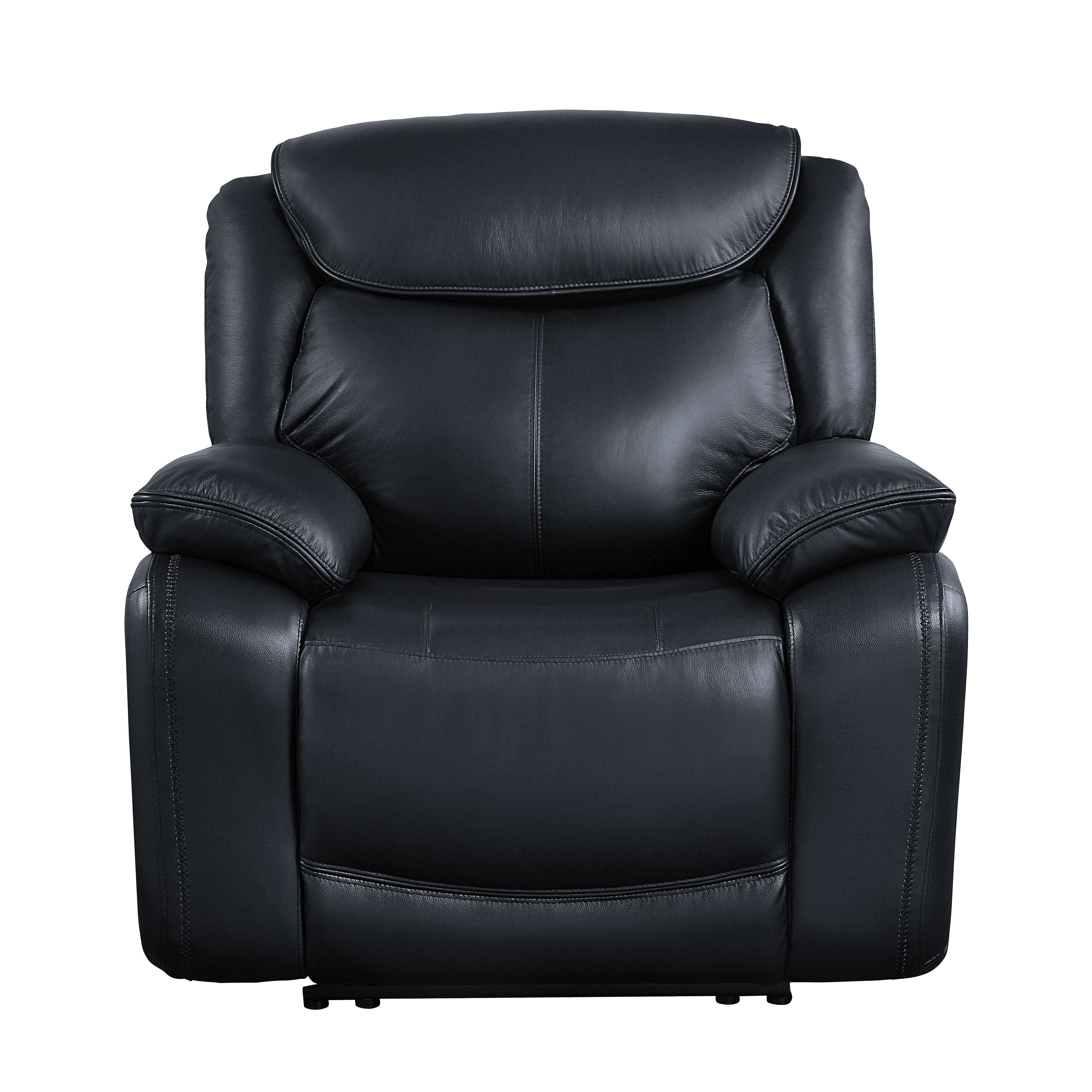 ACME Ralorel - Recliner - Black Top Grain Leather | Meri Furniture