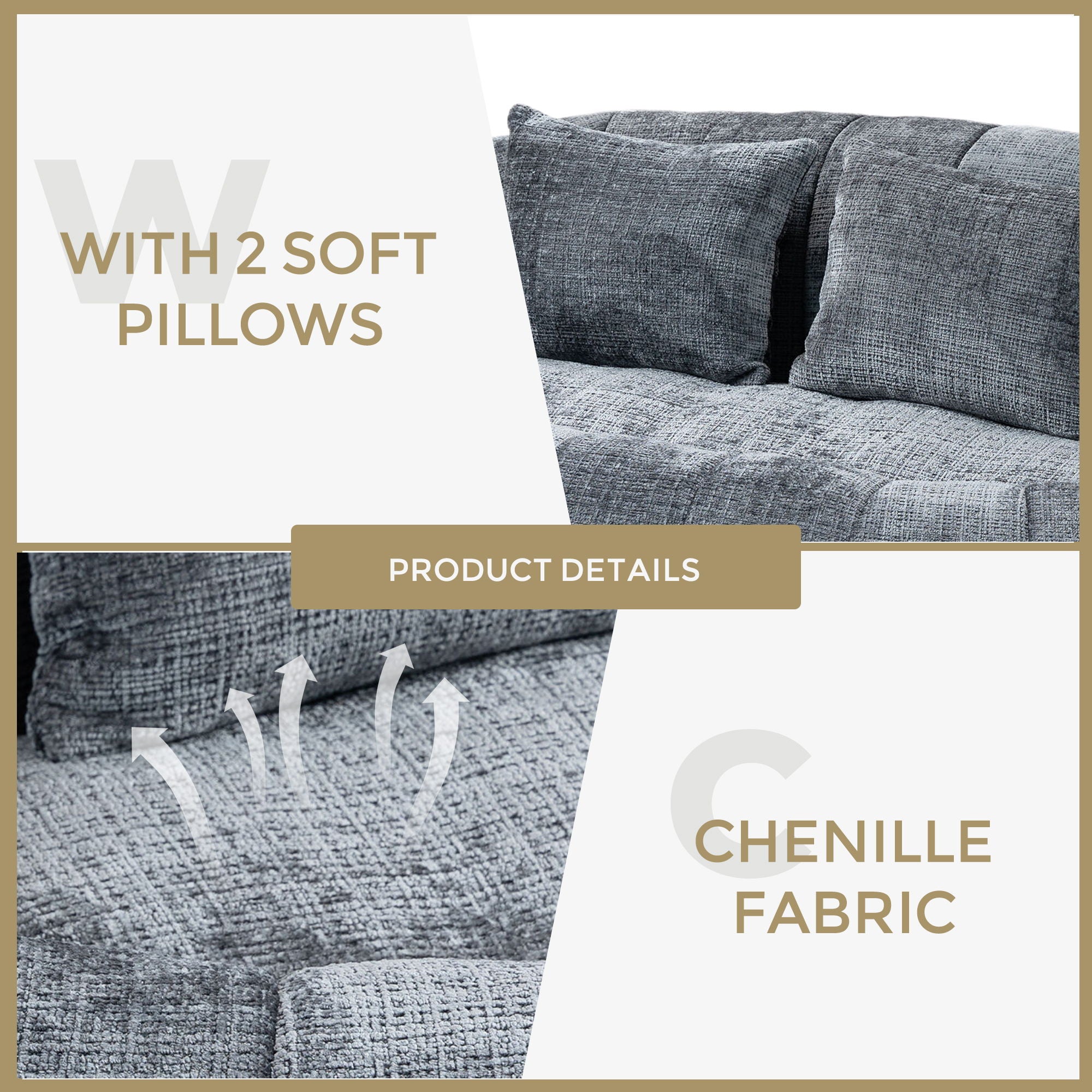 Bean Bag Lazy Sofa, Durable Comfort Lounger High Back Bean Bag Chair Couch