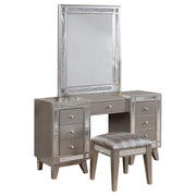 Coaster Fine Furniture Leighton - Vanity Table Set With Stool - Metallic Mercury | Meri Furniture