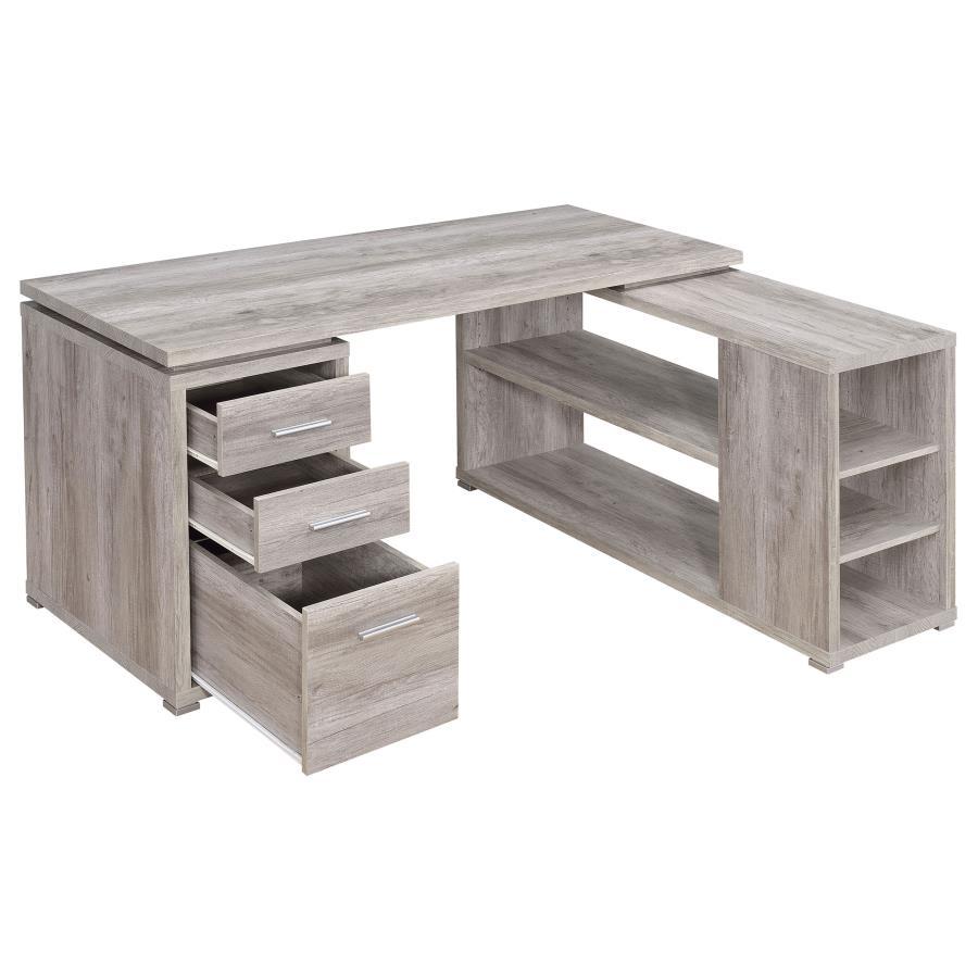 Coaster Fine Furniture Yvette - 3-Drawer L-Shape Computer Desk | Meri Furniture