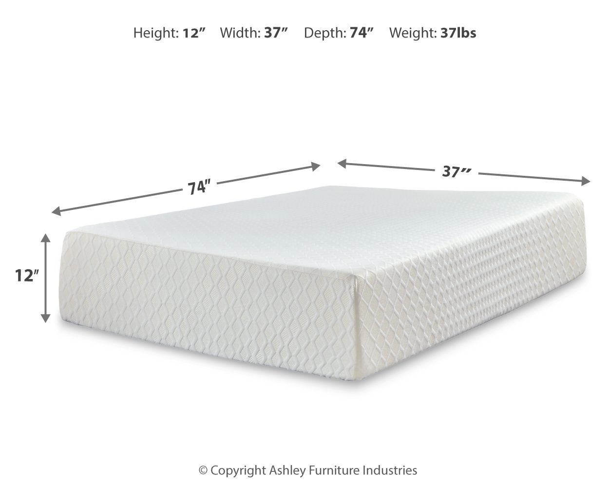 Ashley Furniture Chime - Ultra Plush Memory Foam Mattress | Meri Furniture