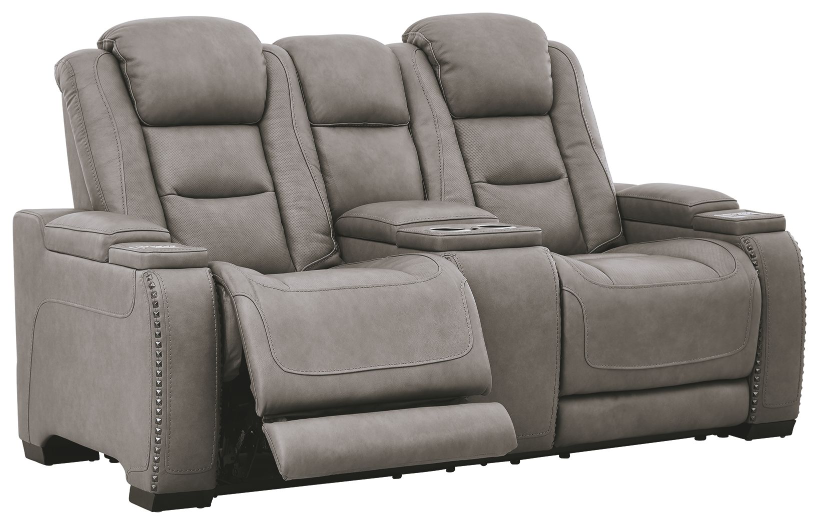 Ashley Furniture The Man-Den - Power Reclining Loveseat | Meri Furniture