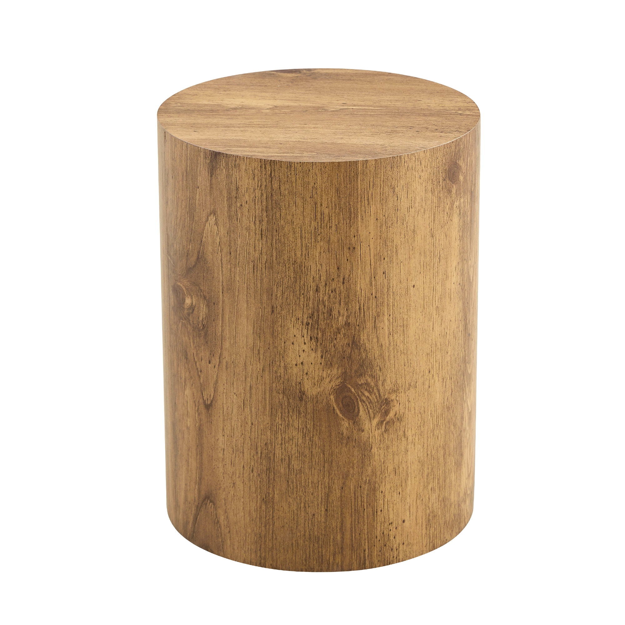 Cylindrical End Coffee Table, Living Room Furniture - Wood
