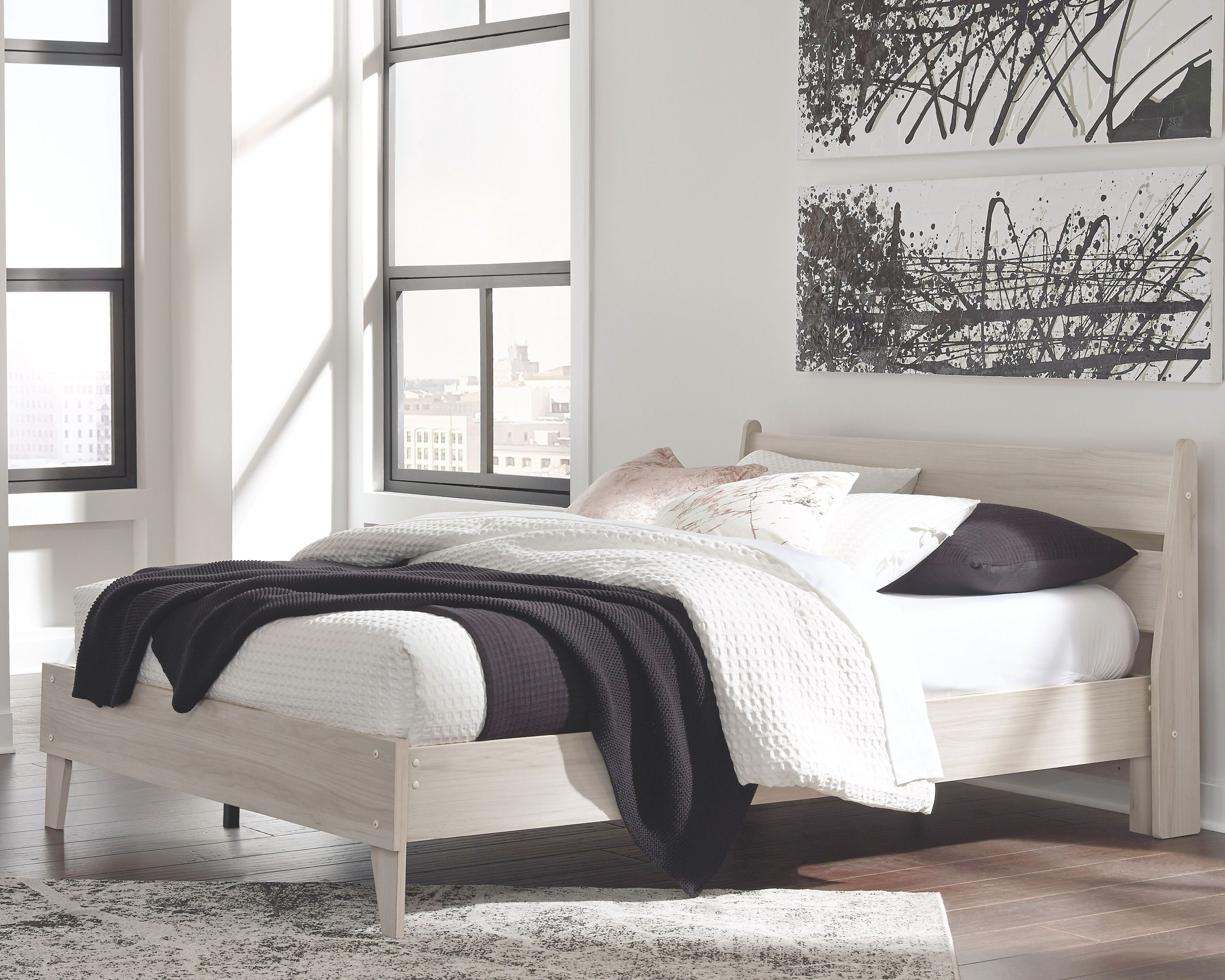 Millennium® by Ashley Socalle - Panel Platform Bed | Meri Furniture