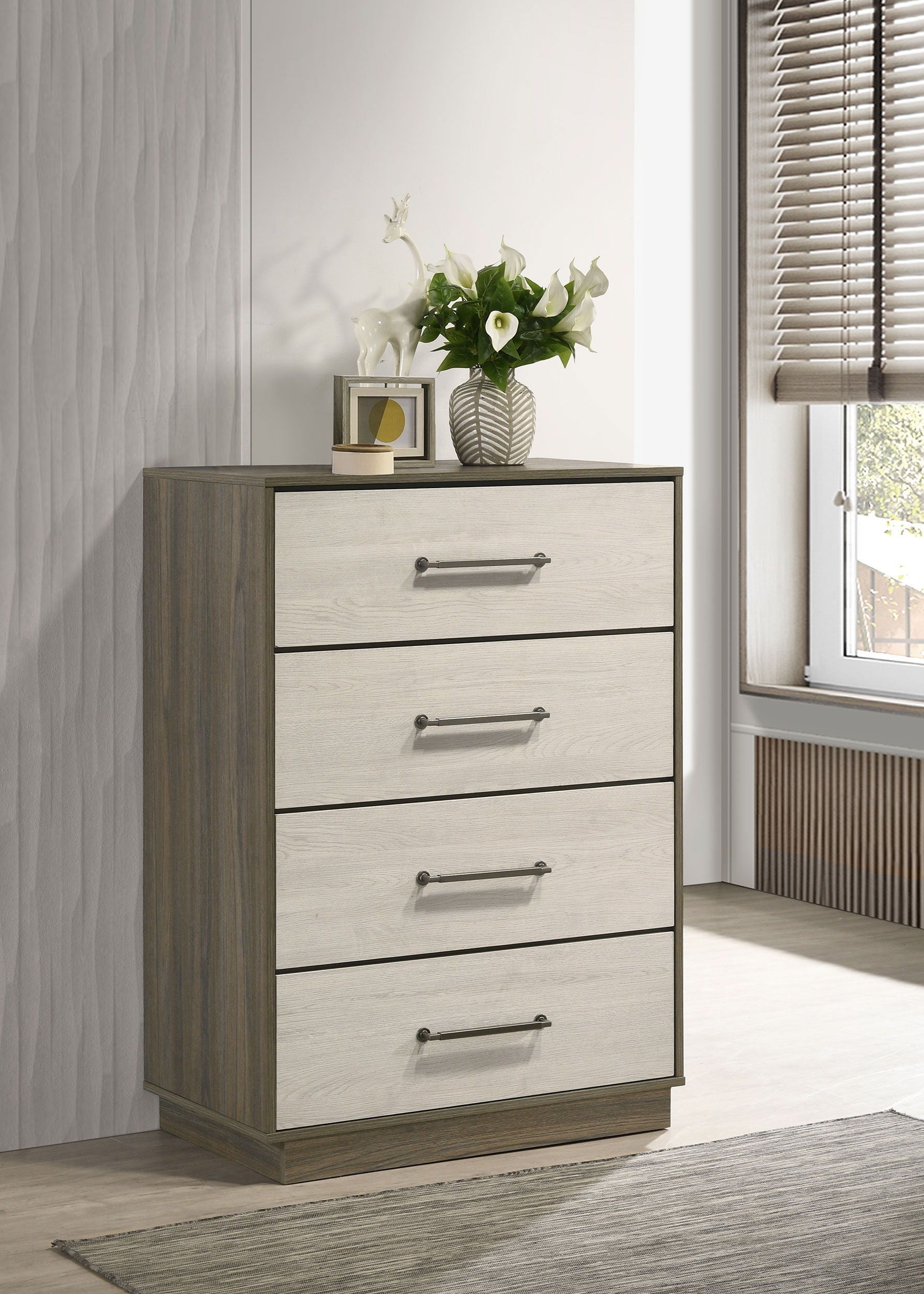 Coaster Fine Furniture Fenwick - 4-Drawer Chest Of Drawers - Gray Oak | Meri Furniture
