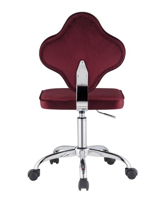 ACME Clover - Office Chair - Red Velvet | Meri Furniture