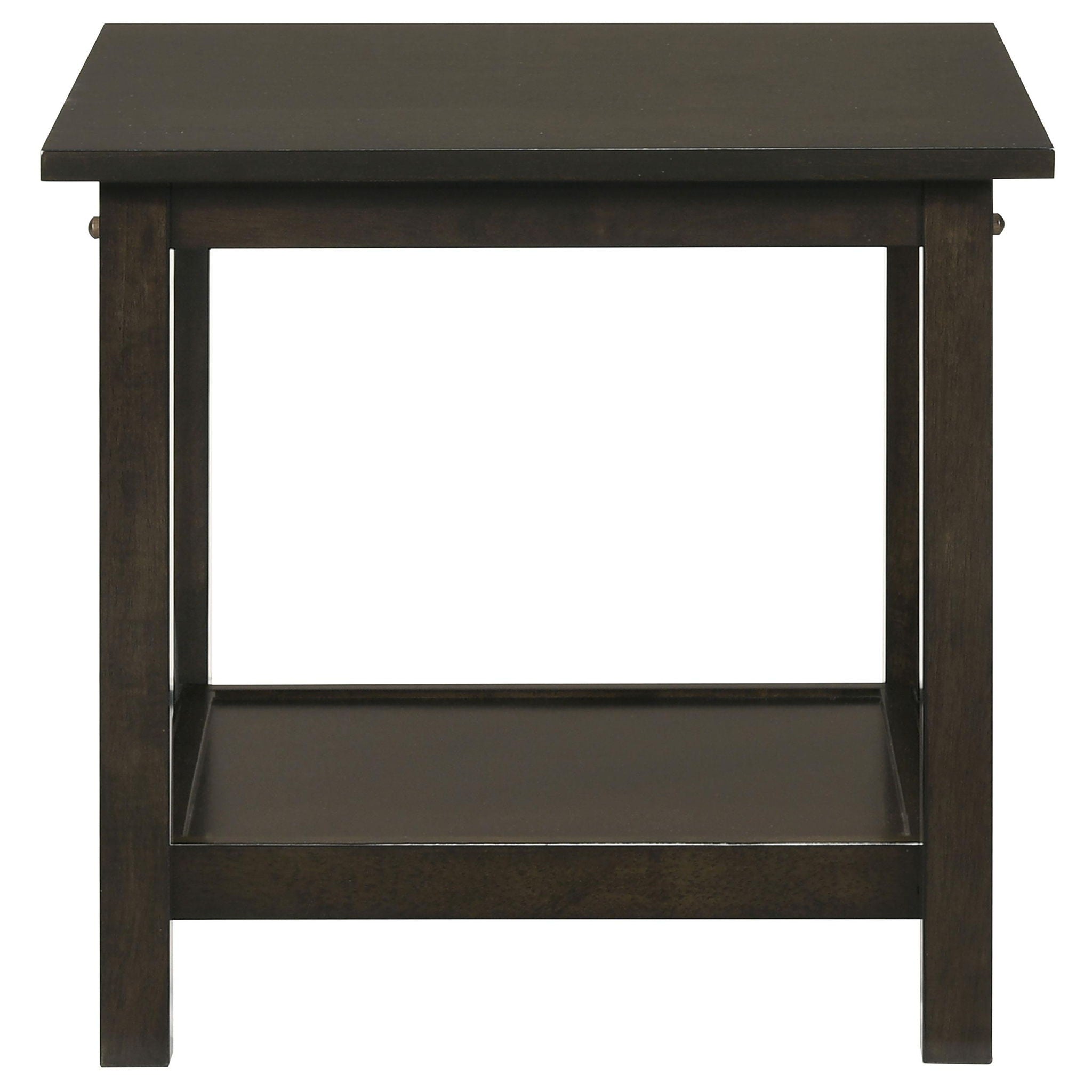 Rachelle 3-piece Rectangular Coffee Table Set Deep Merlot