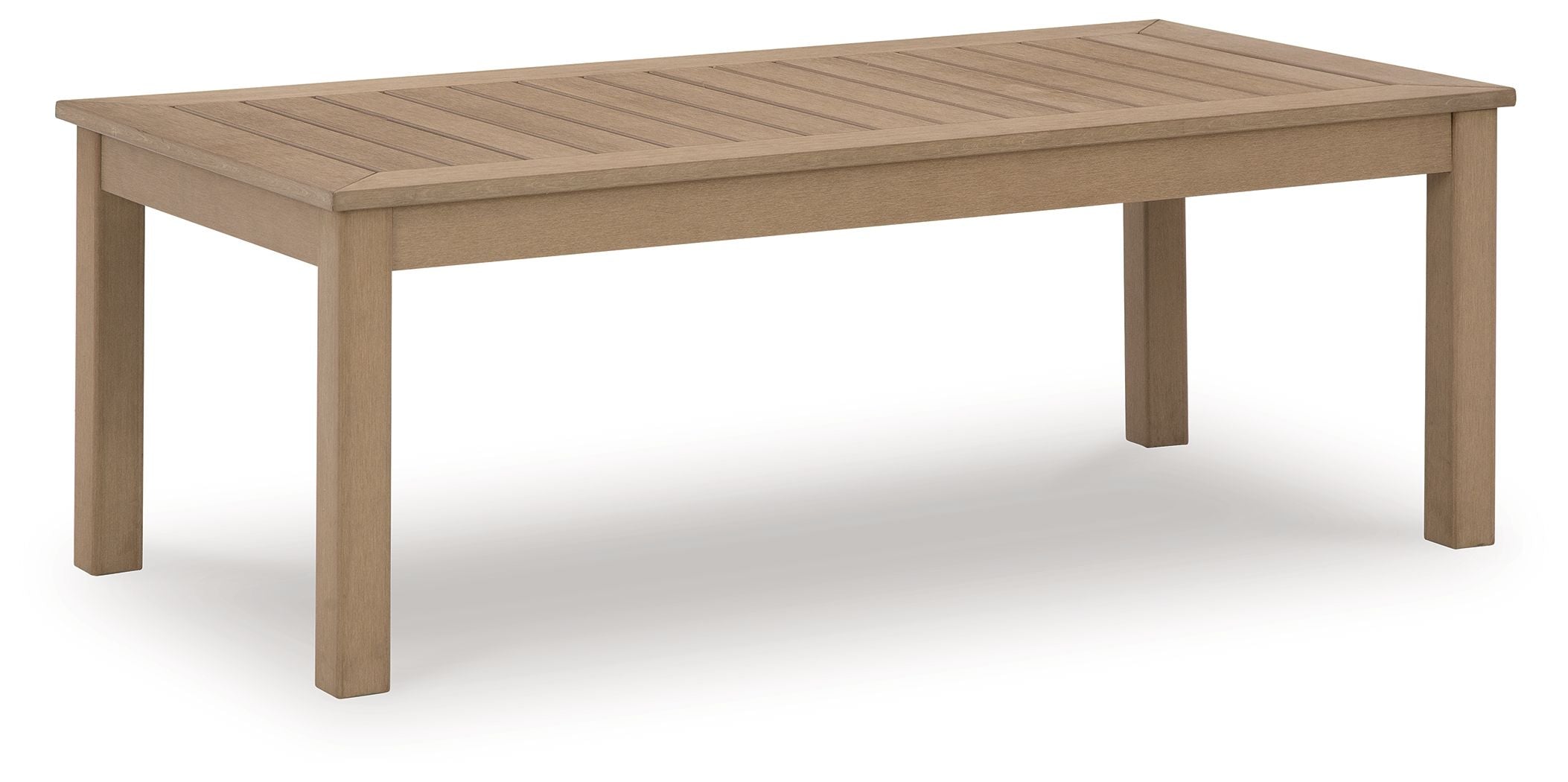 Signature Design by Ashley® Hallow Creek - Driftwood - Rectangular Cocktail Table | Meri Furniture