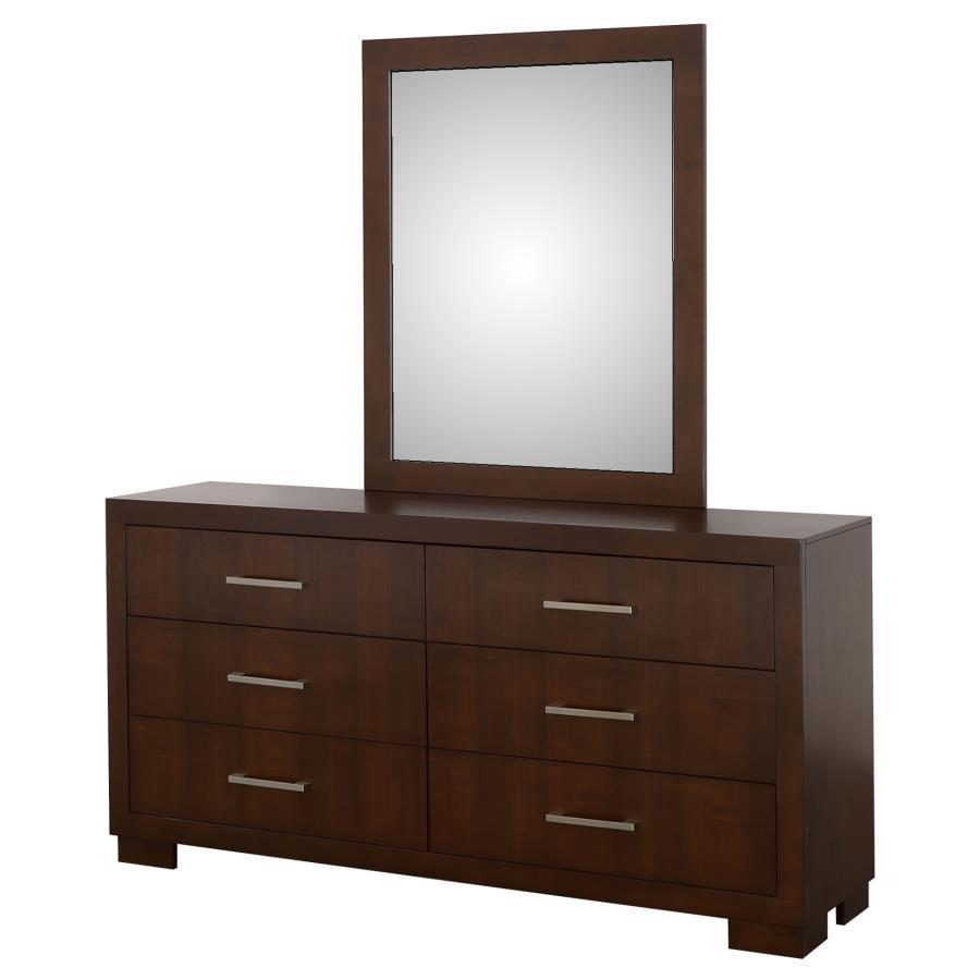 Coaster Fine Furniture Jessica - 6-Drawer Dresser With Mirror | Meri Furniture
