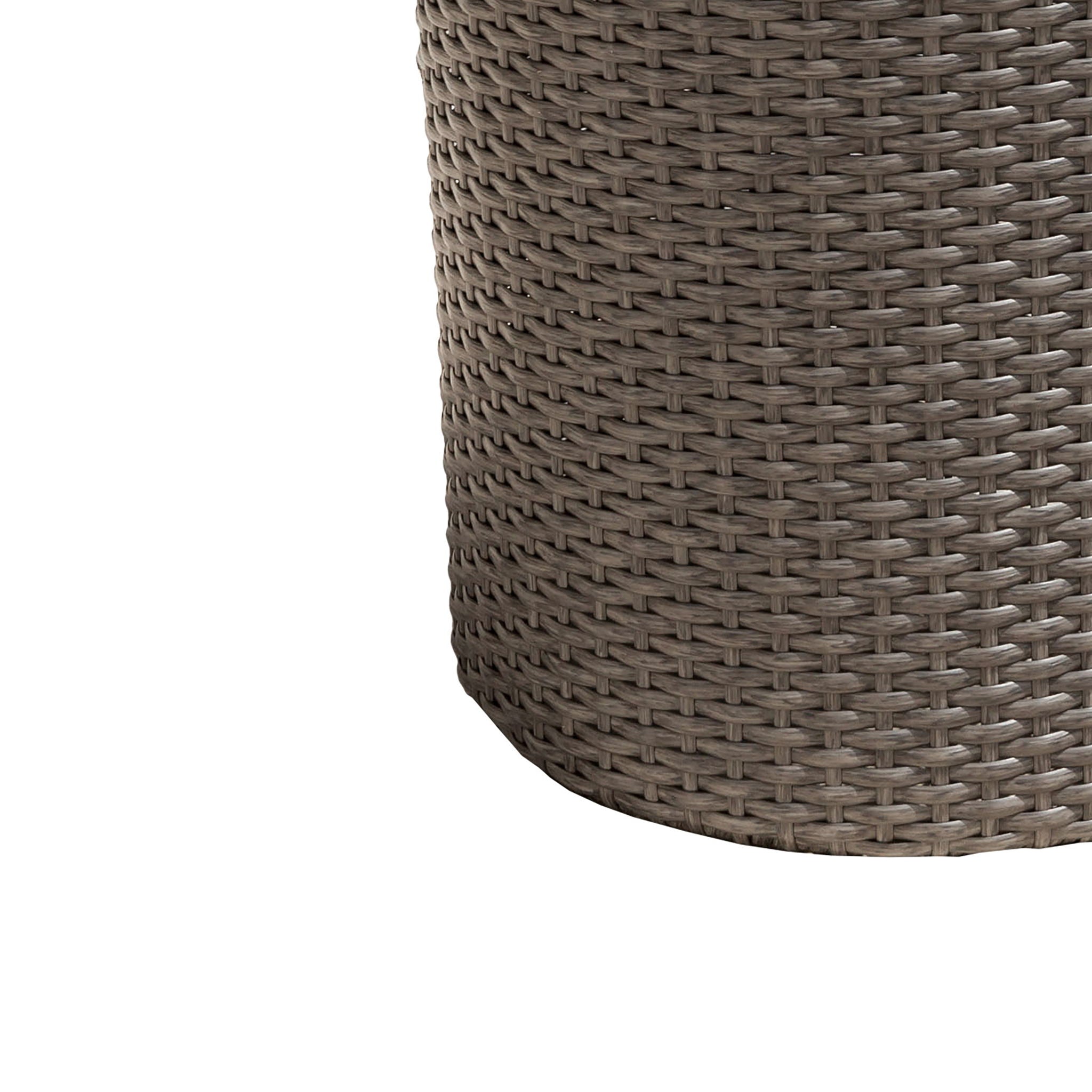 Barrel Side Table With Handcrafted Details