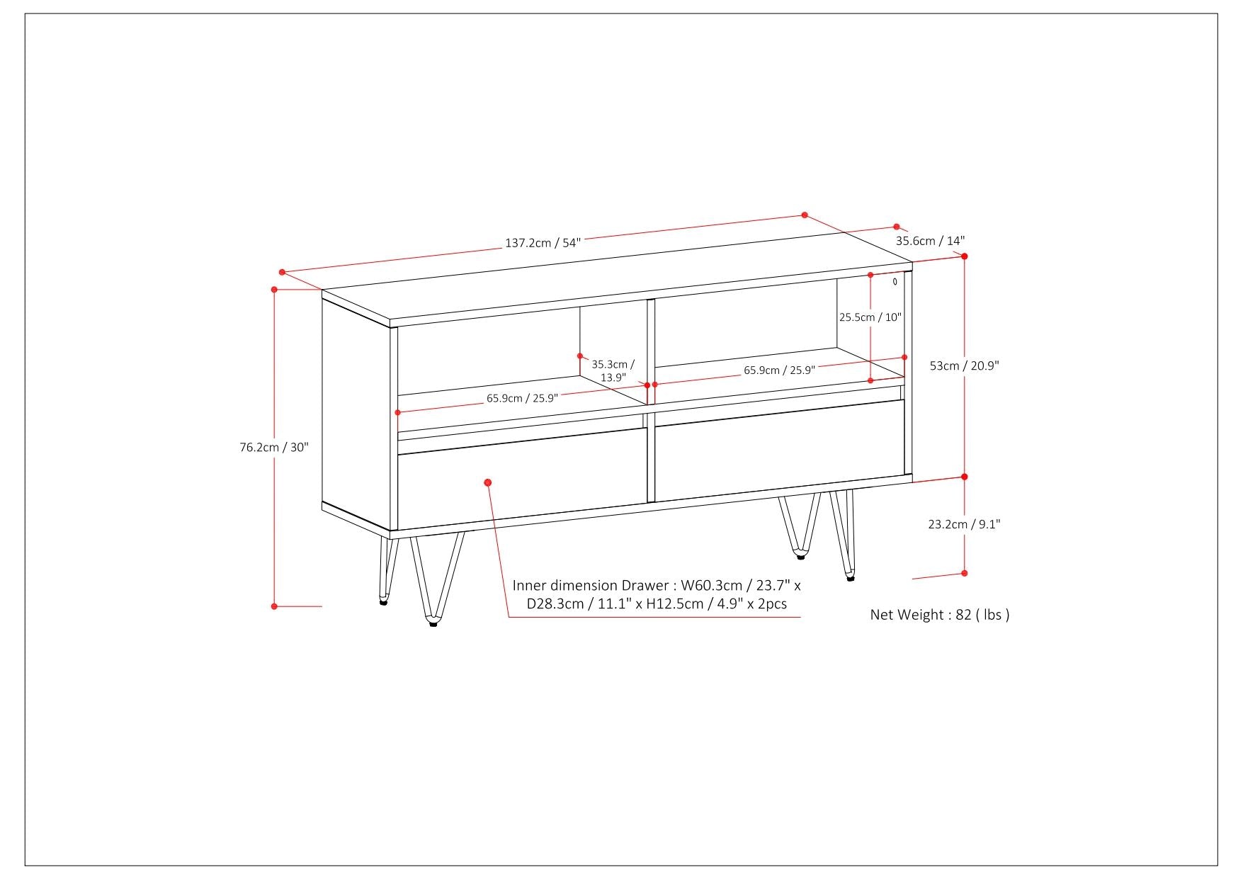 Chase - Low Bookcase - Rustic Natural Aged Brown
