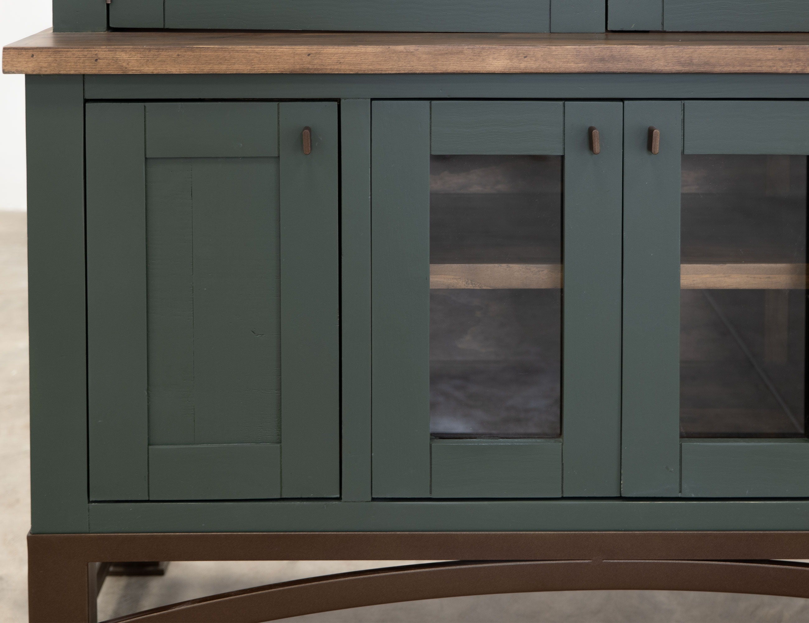 International Furniture Direct Obsidian - Hutch - Green / Brown | Meri Furniture