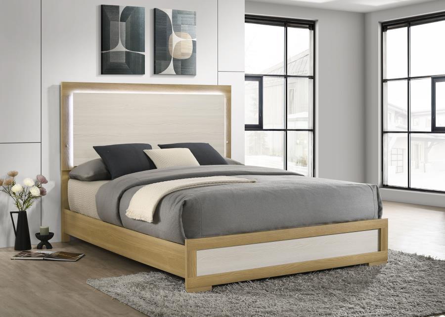 Coaster Fine Furniture Hyland - Panel Bed LED Headboard | Meri Furniture
