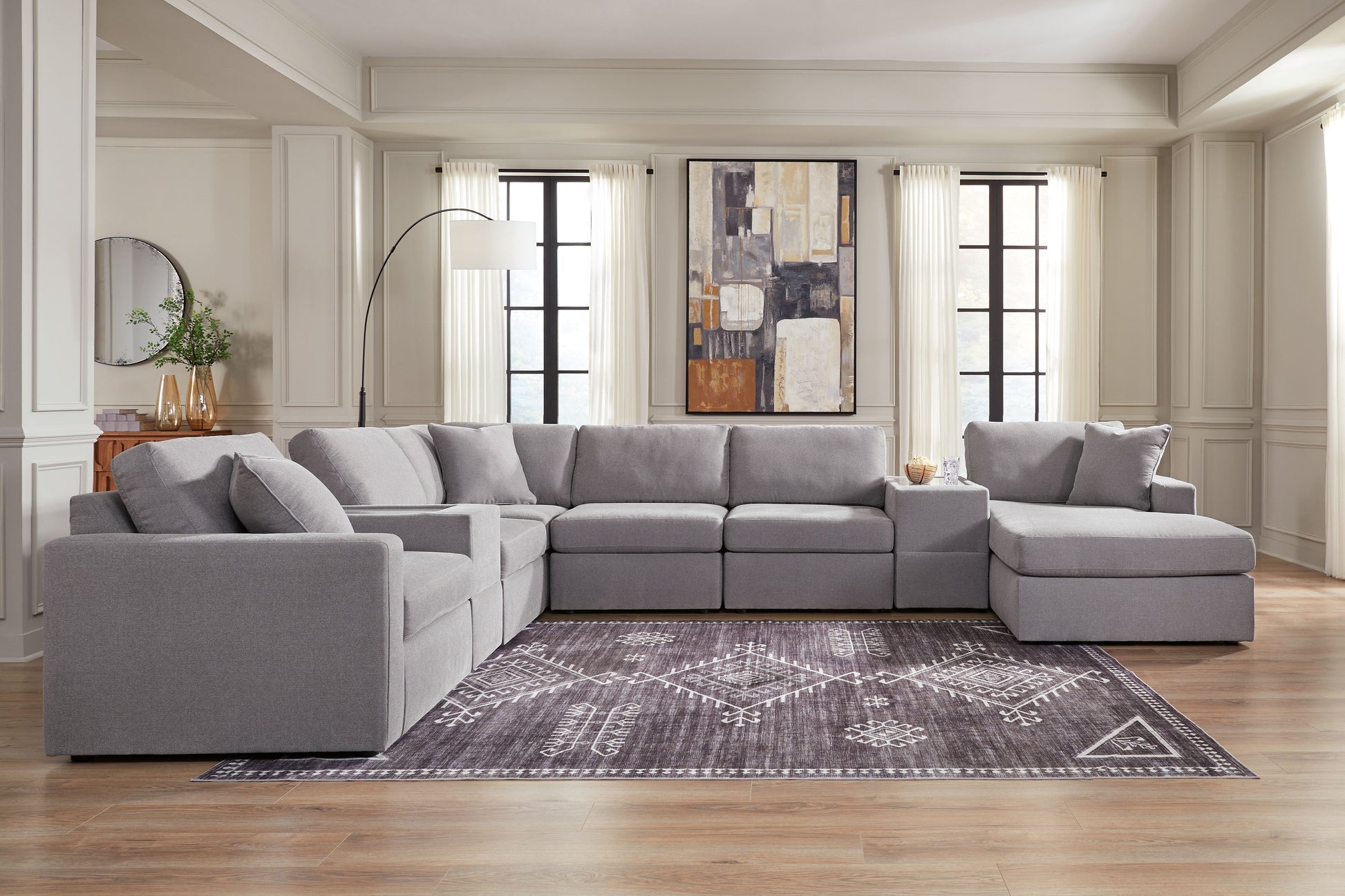 Signature Design by Ashley® Modmax - Granite - Sectional | Meri Furniture