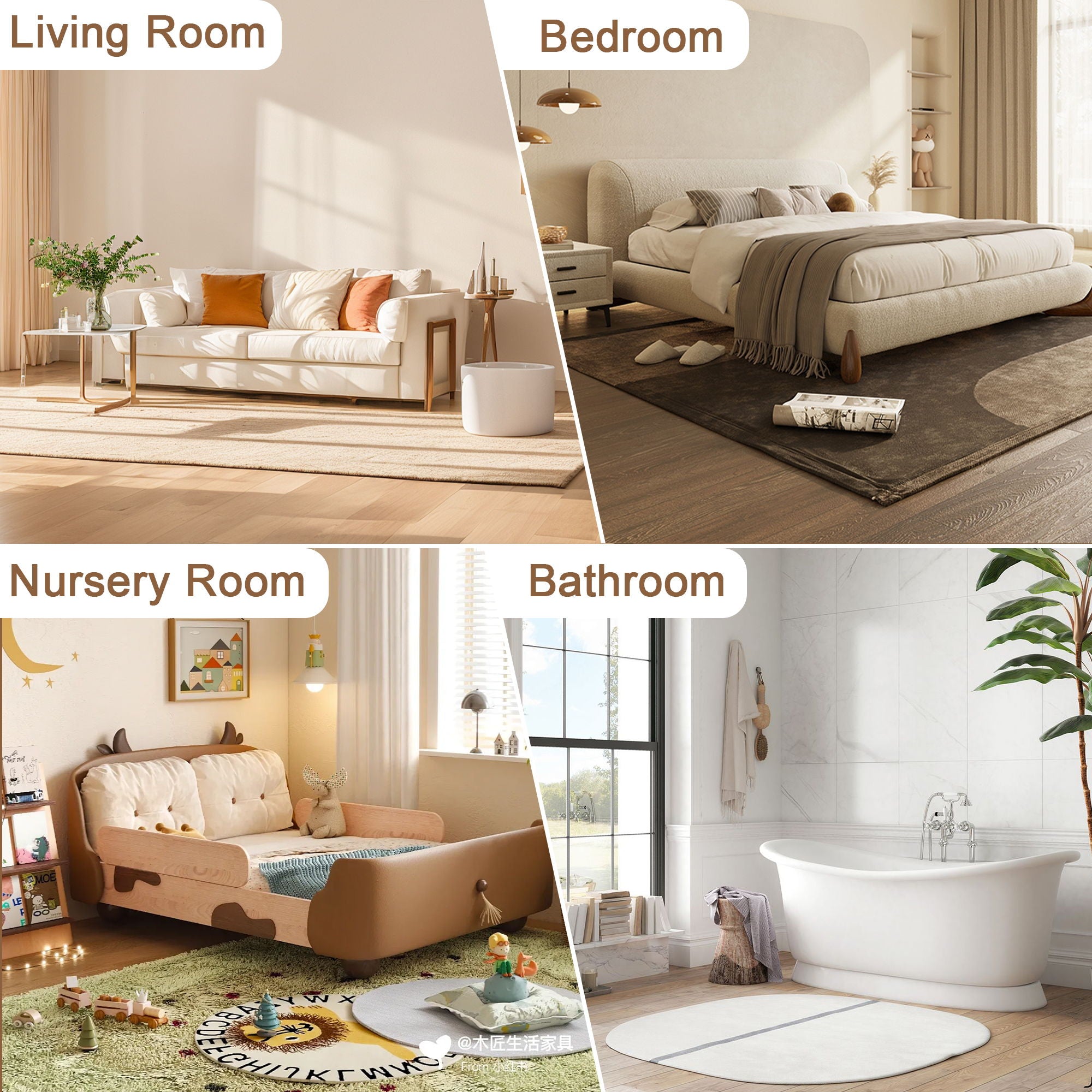 Portable Wardrobe Closet Storage Organizer For Clothes, 9 Magnetic Doors With 9 Cubes & 2 Hanging Rods, 6 Hangers - Cream White