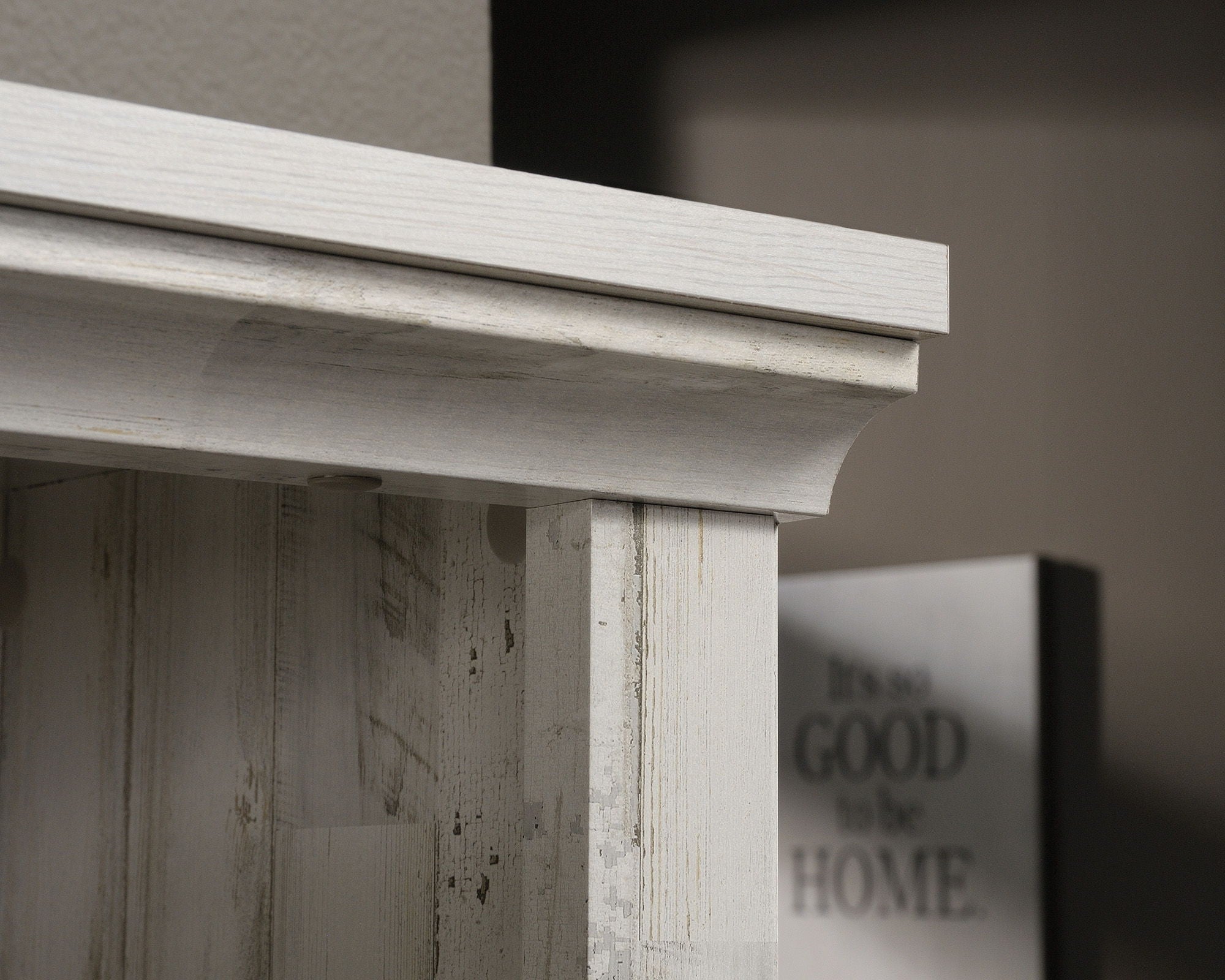Bookcase With Doors in White Plank