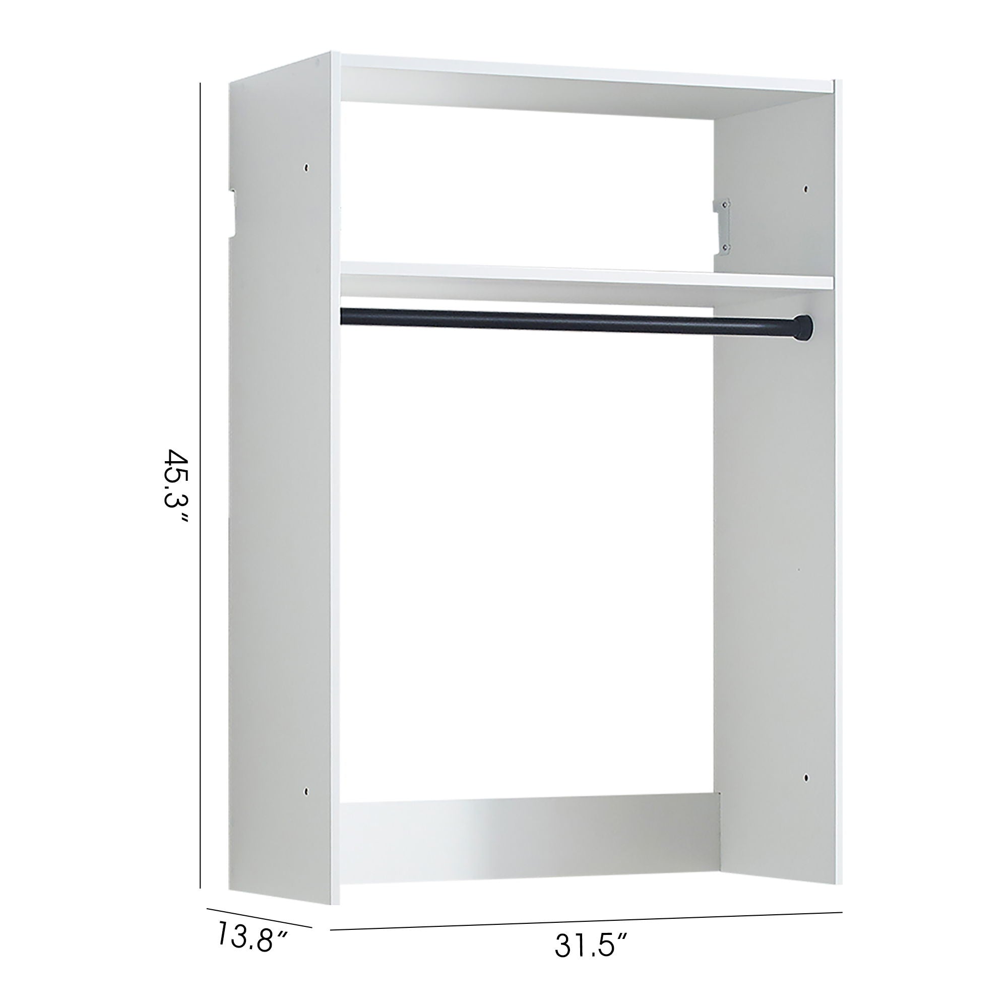 Devi - Wall Mounted Wood Closet System