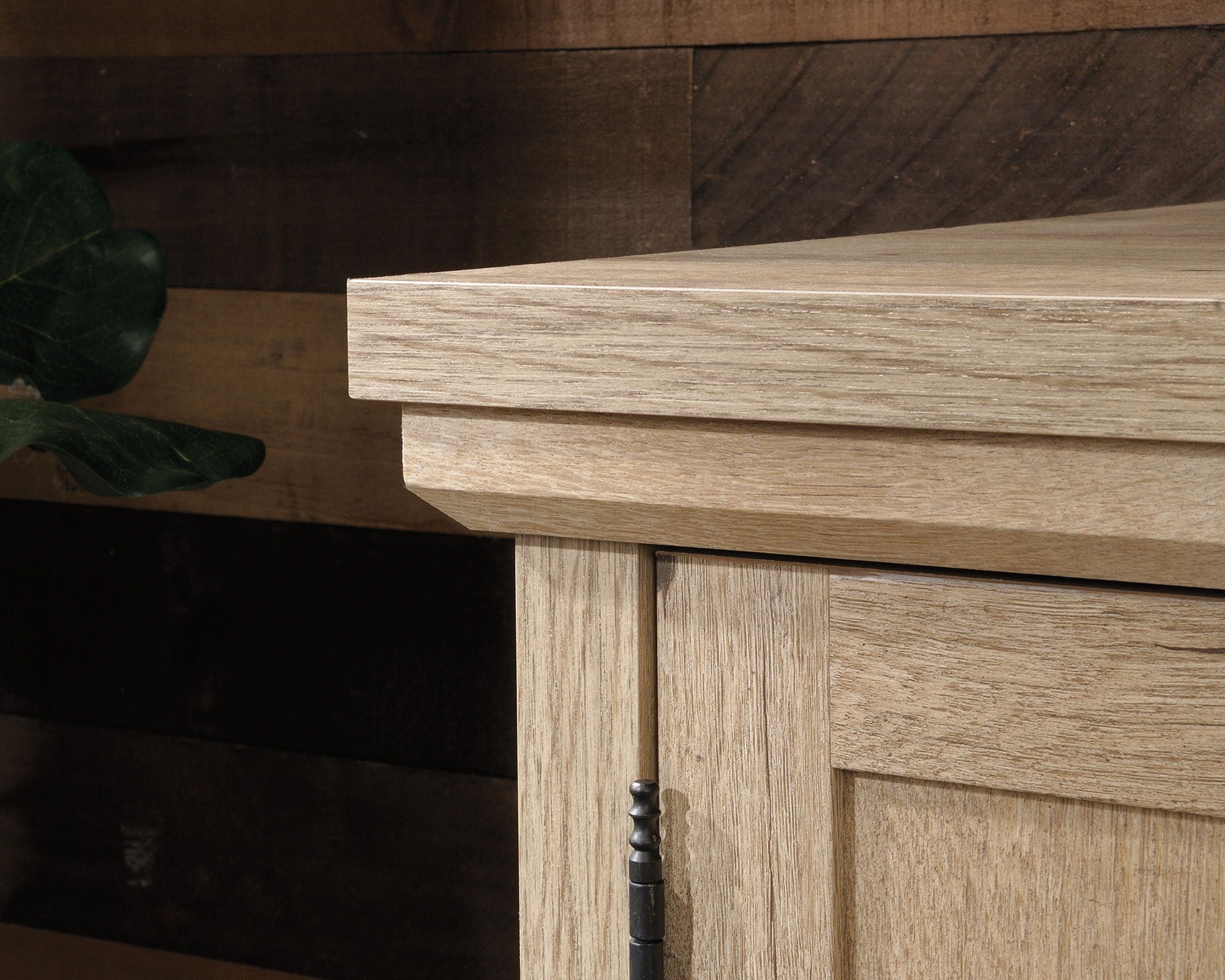 Spacious Prime Oak Wood Storage Credenza