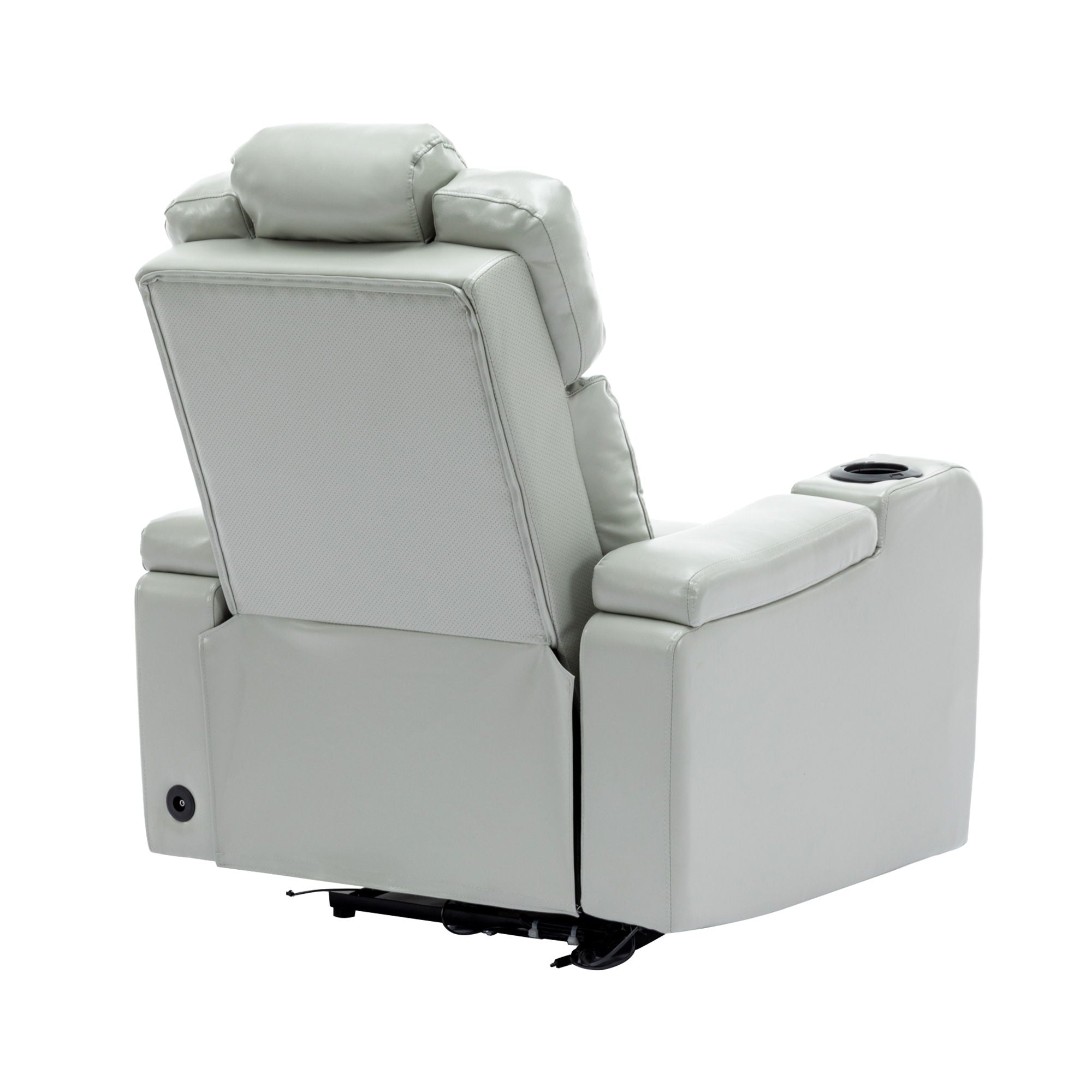 Power Recliner Theater Chair With Cooling Cup Holder, Bluetooth Speaker, LED Lights, USB Ports