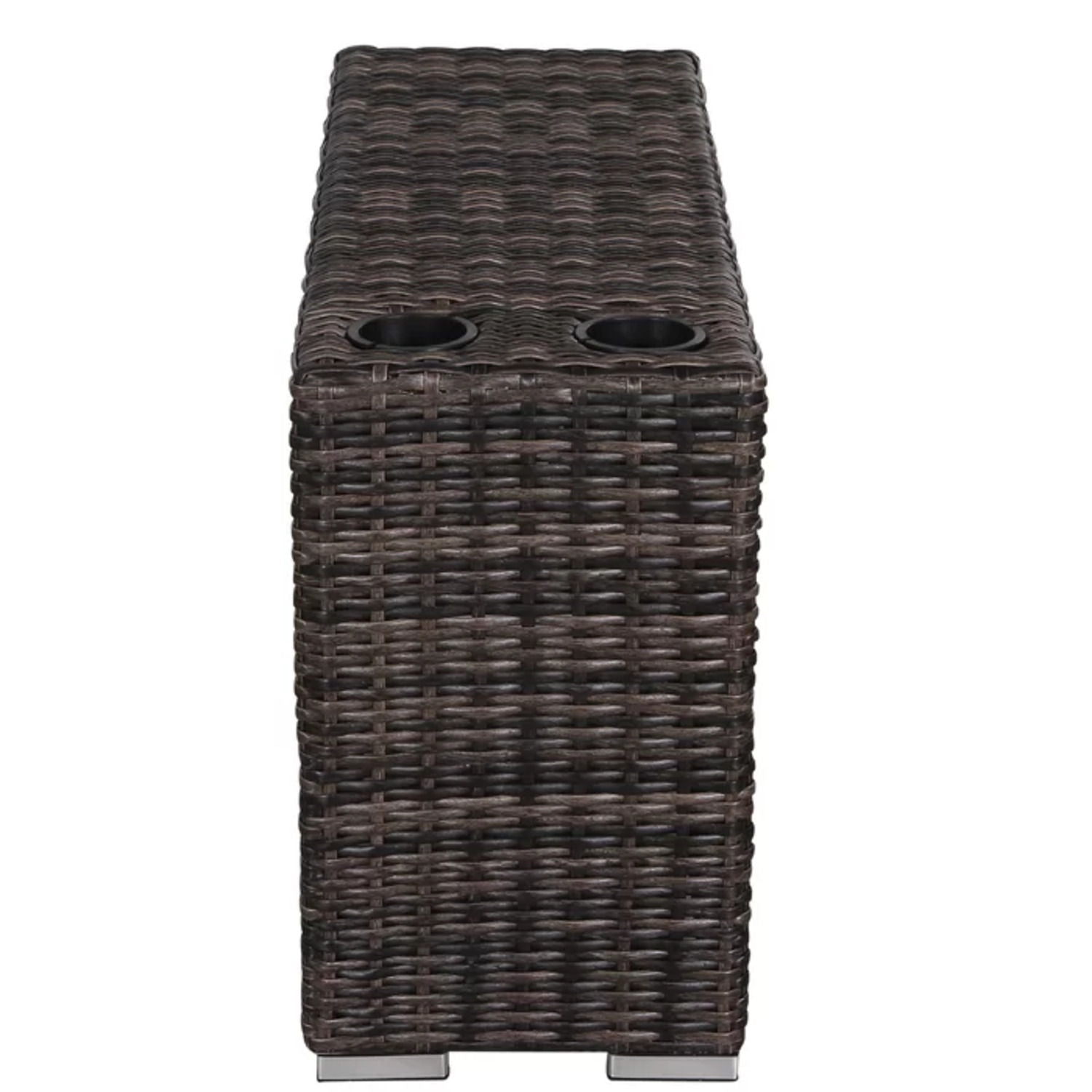 Stylish Rattan Wicker Person Seating Group With Premium Sunbrella Cushions Perfect For Outdoor Entertaining