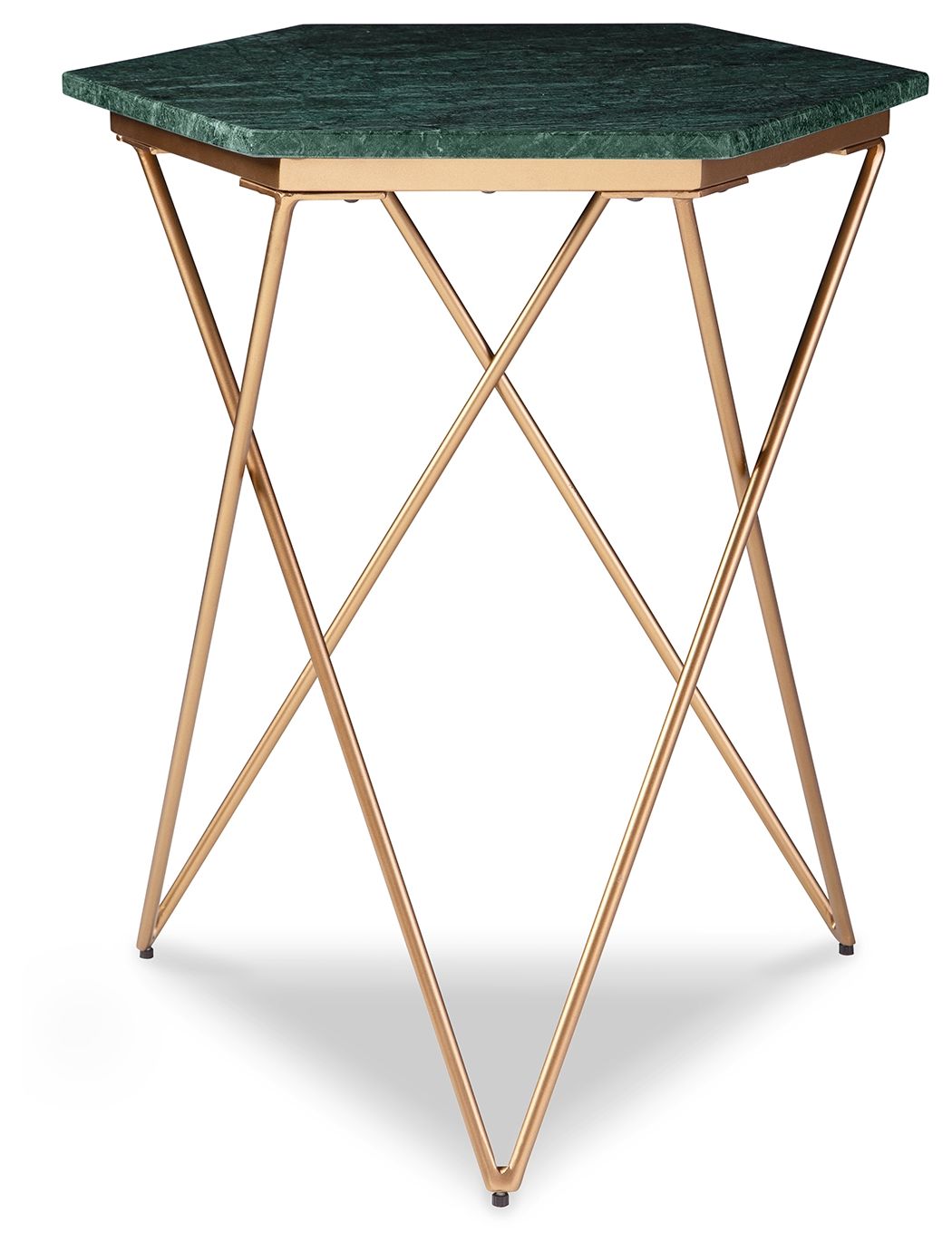 Signature Design by Ashley® Engelton - Green / Gold - Accent Table | Meri Furniture