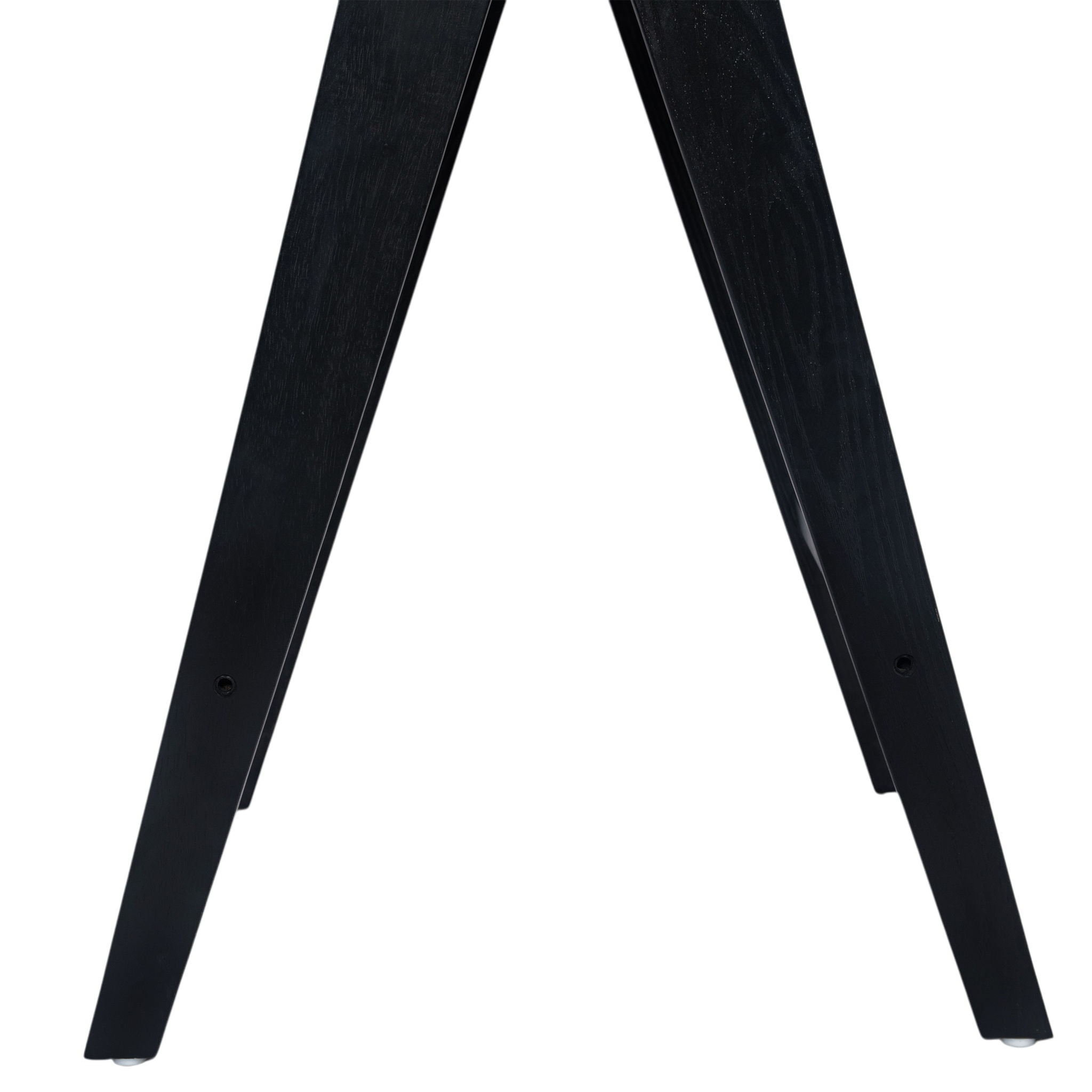 Modern Minimalist Bar Stool With Cane Seat - Black / Natural
