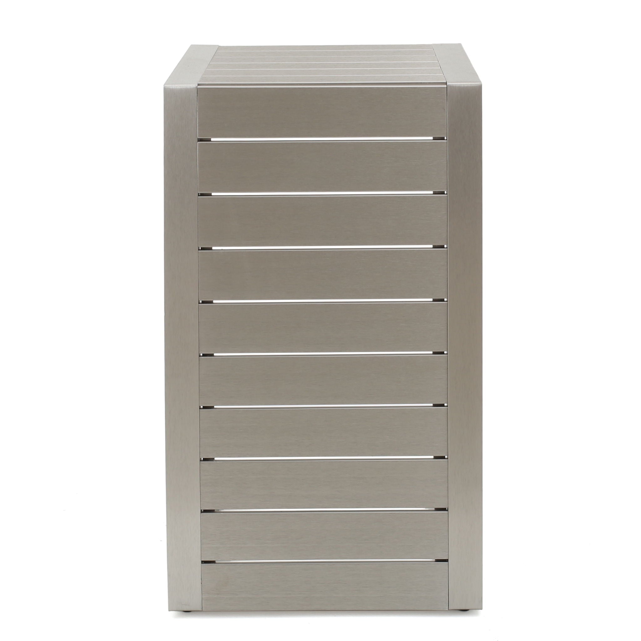 Aluminum Outdoor C - Shaped Side Table For Patio