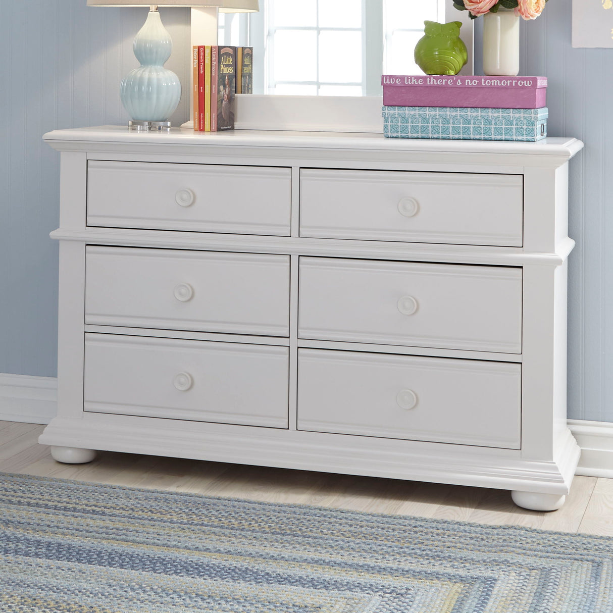 Summer House - 6 Drawer Dresser - White