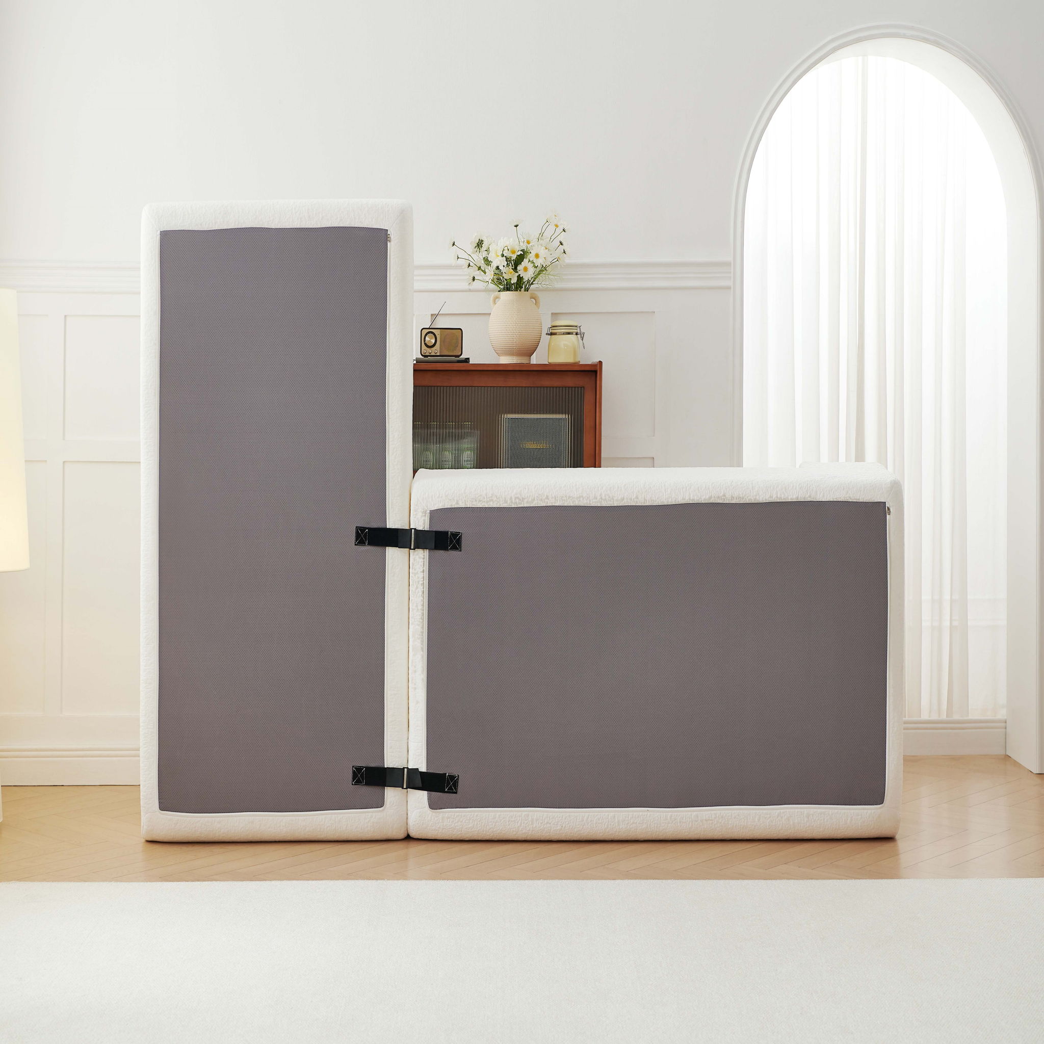 Modular Cloud Sectional Couch With L Shape Chaise, Deep Seat