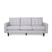 Jenny - Contemporary Tufted Fabric 3 Seater Sofa