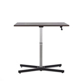 Take a break and get out of the chair once in a while with the adjustable Inscho lift desk. The sturdy base and the large table top allow for plenty of room for working in both sitting or standing positions.