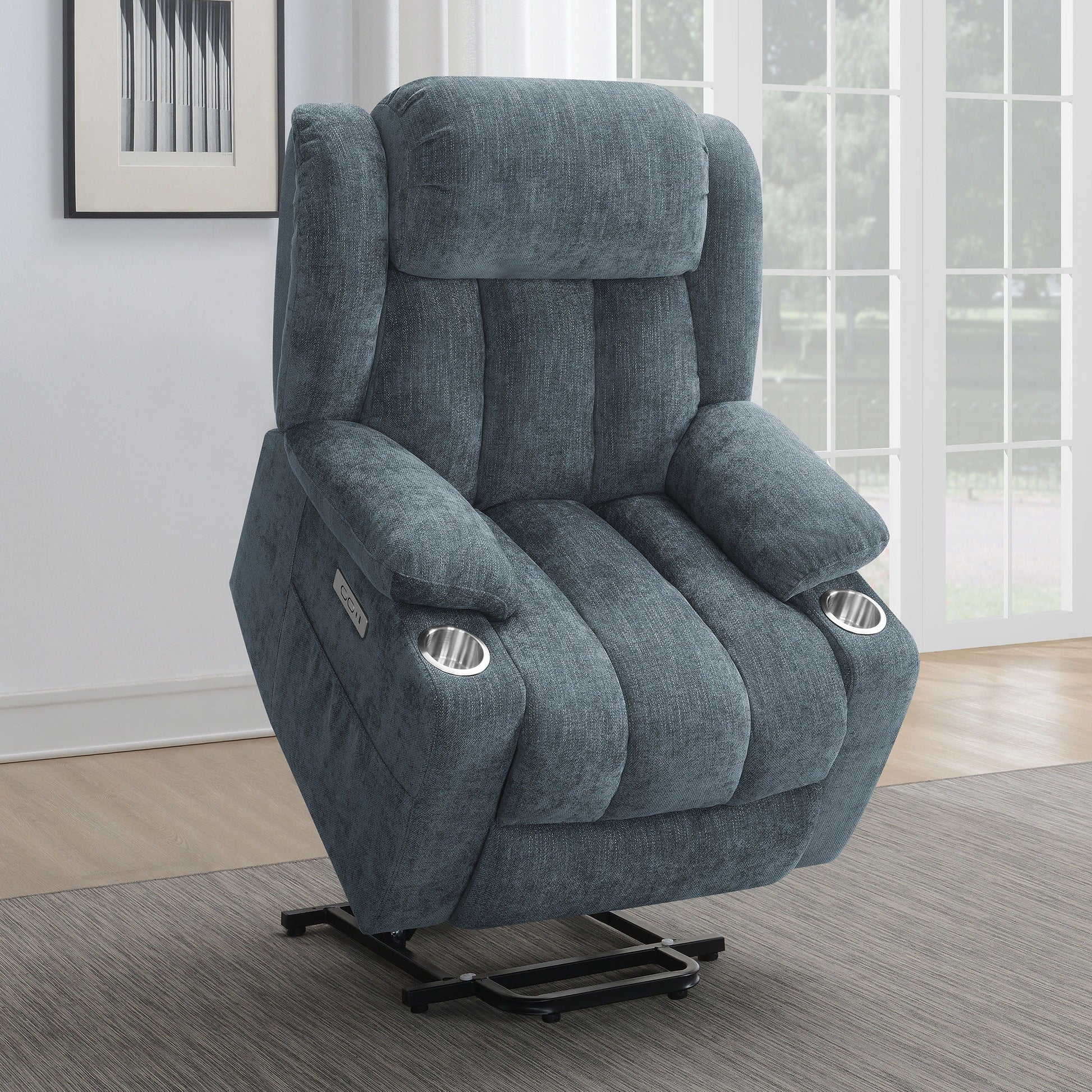 Coaster Fine Furniture Houston - Upholstered Power Lift Recliner Chair | Meri Furniture