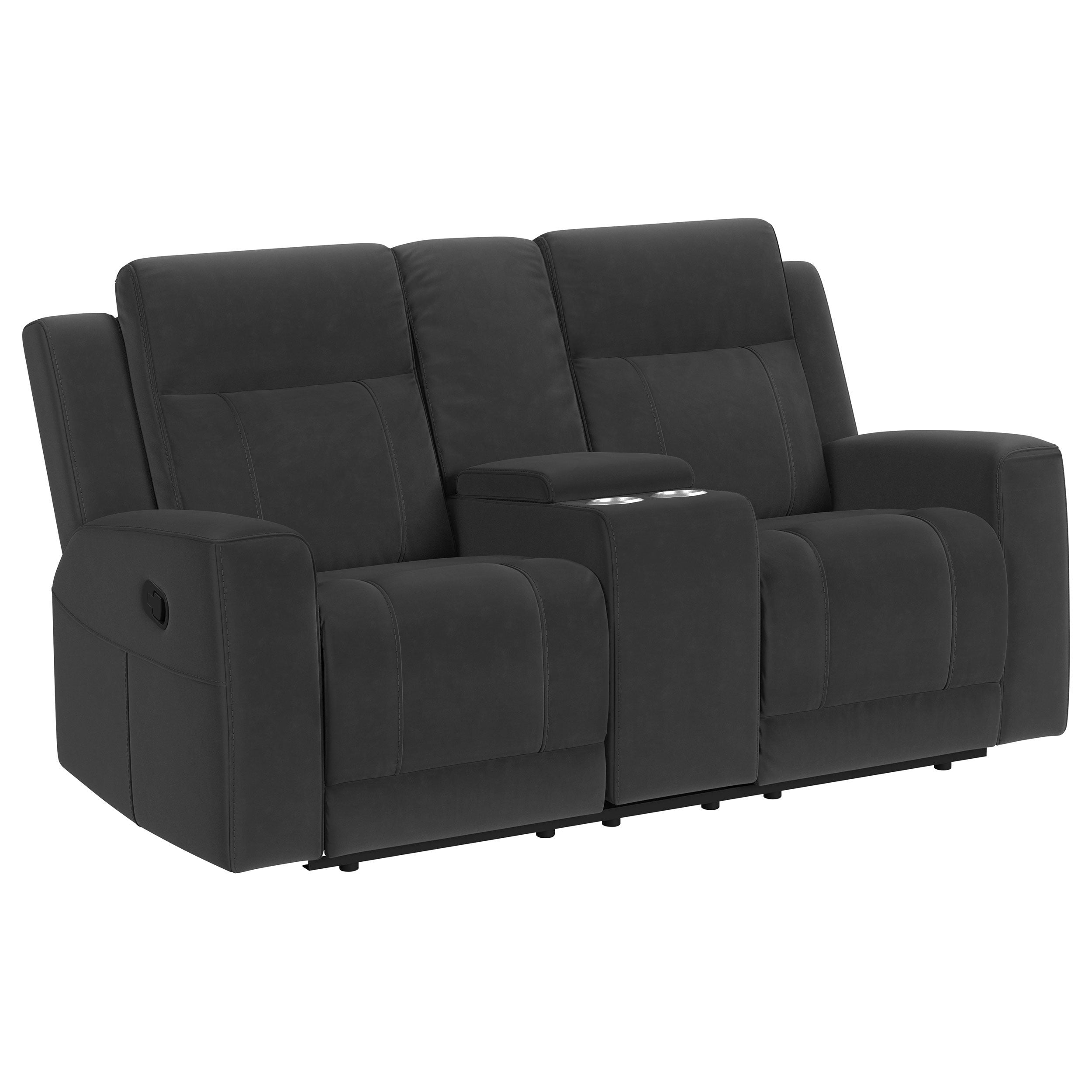 Coaster Fine Furniture Brentwood - Upholstered Motion Reclining Loveseat | Meri Furniture