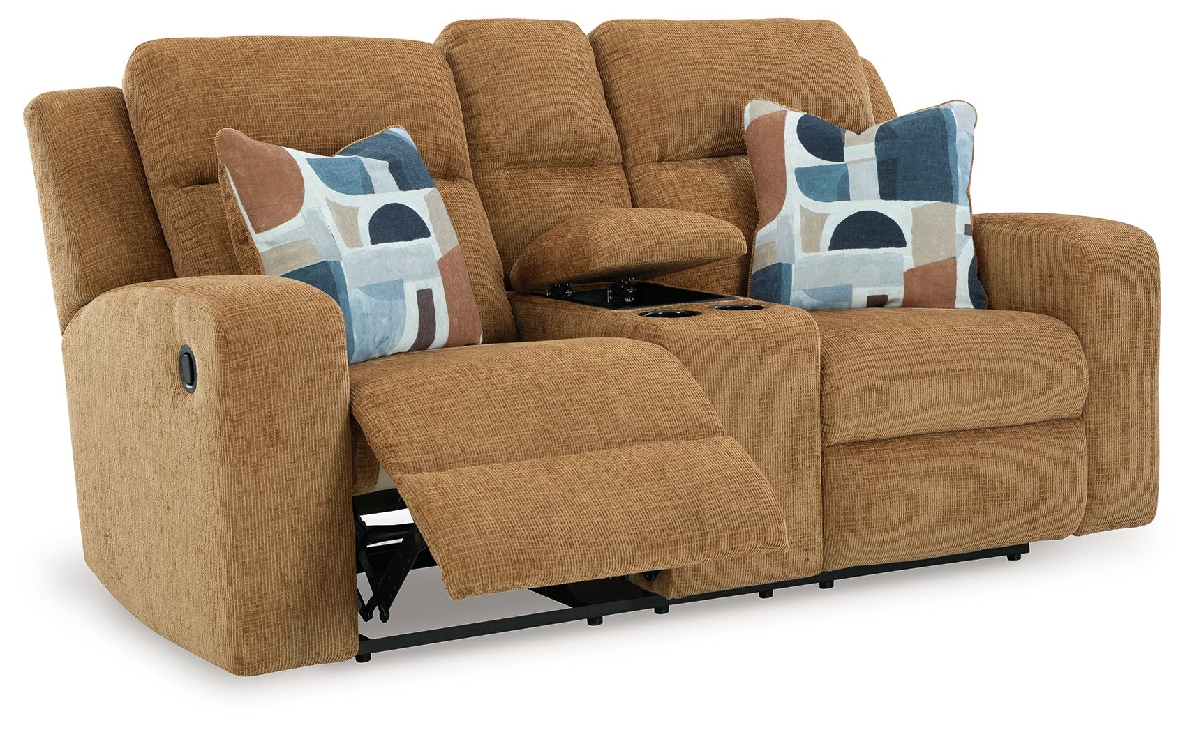 Signature Design by Ashley® Kanlow - Dbl Reclining Loveseat With Console | Meri Furniture