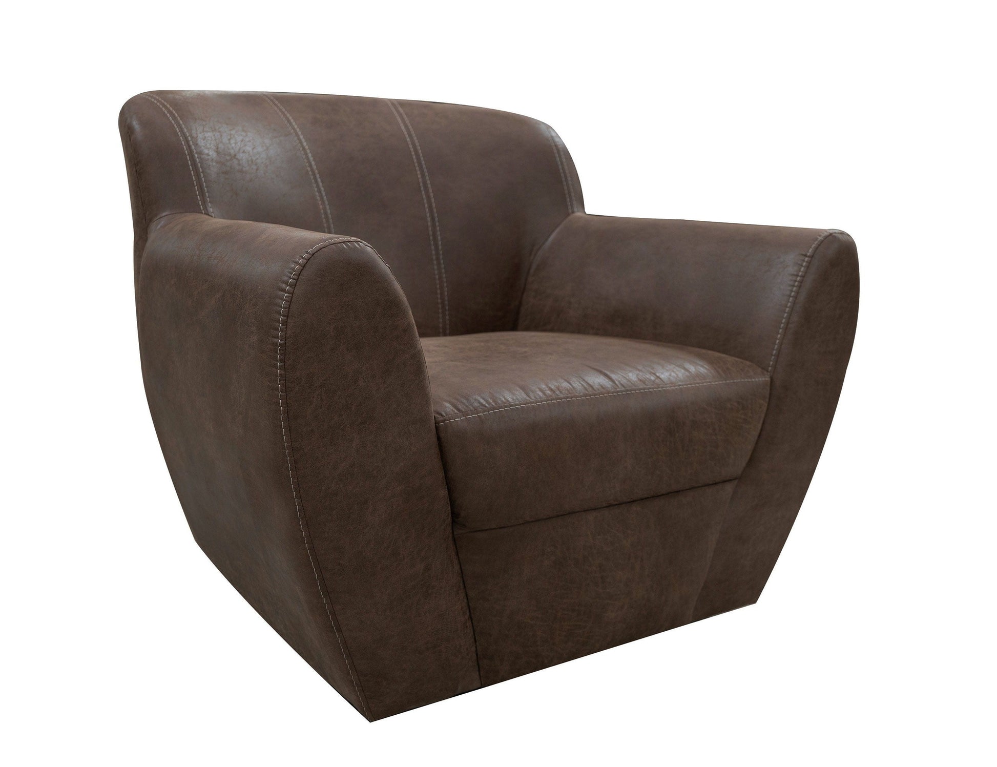 International Furniture Direct Tamesis - Swivel Accent Chair Armchair - Chocolate Brown | Meri Furniture